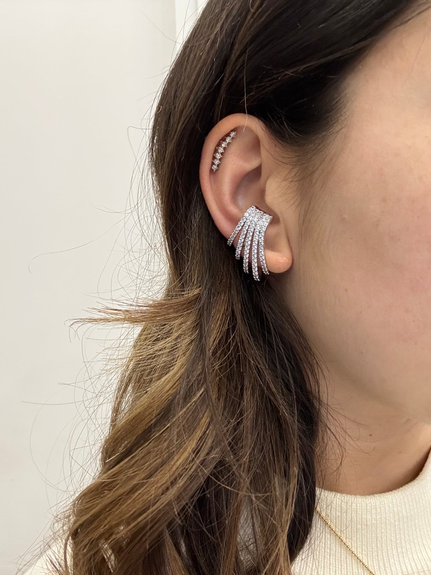 Coppia di earcuff shiny