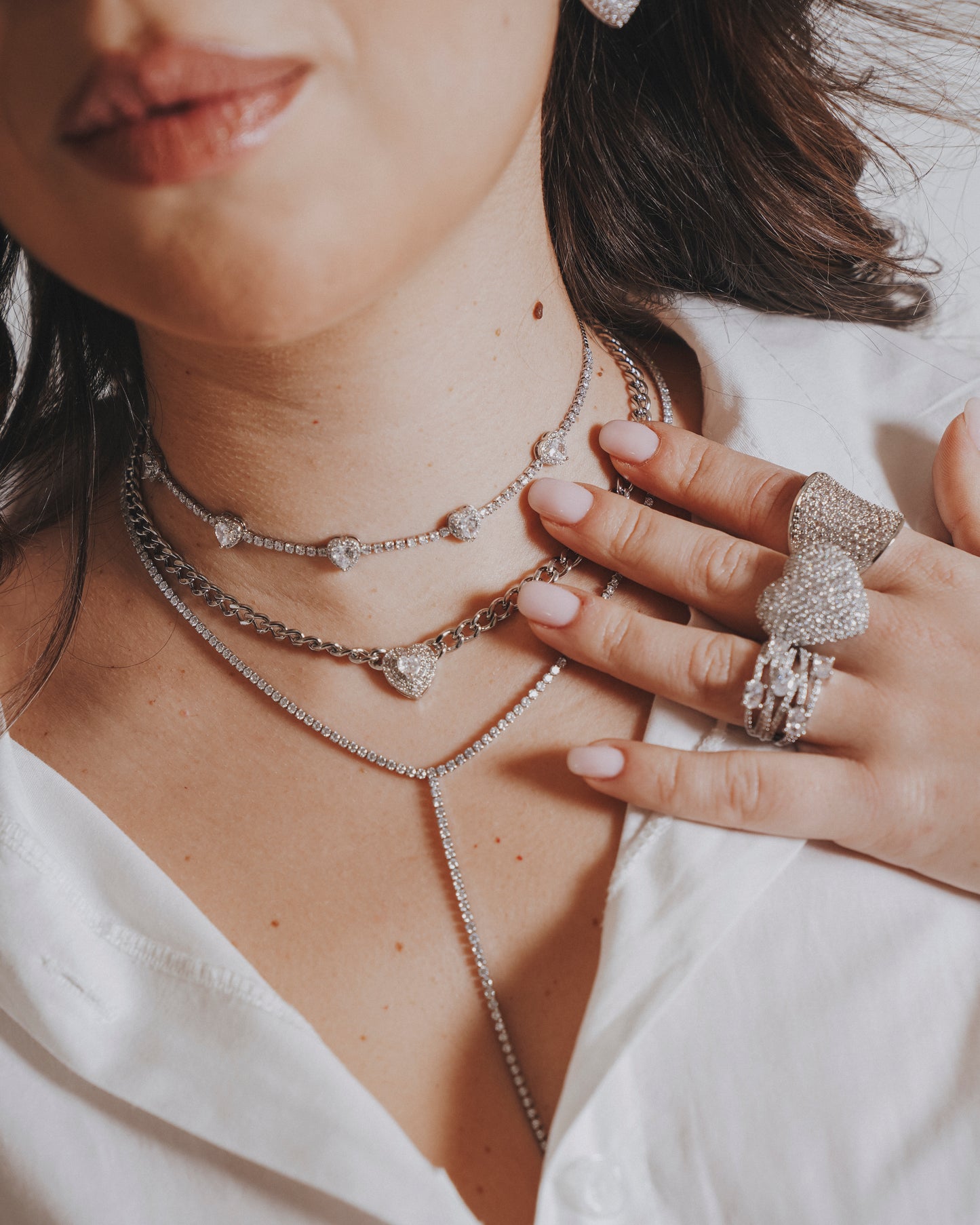 Collier 4 hearts