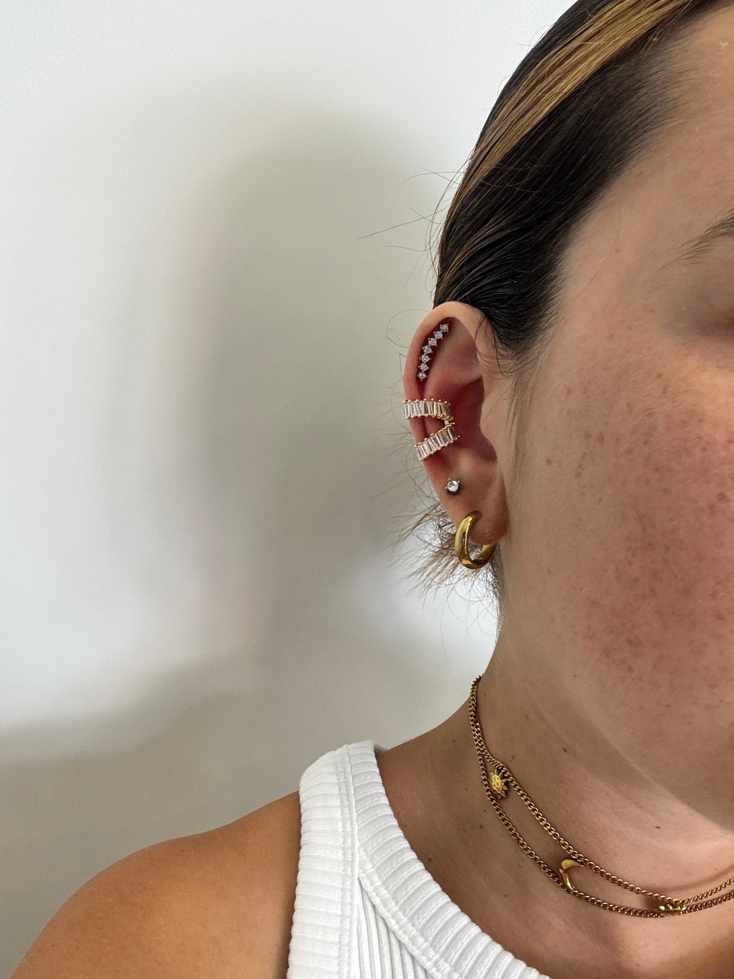 Earcuff double baguette