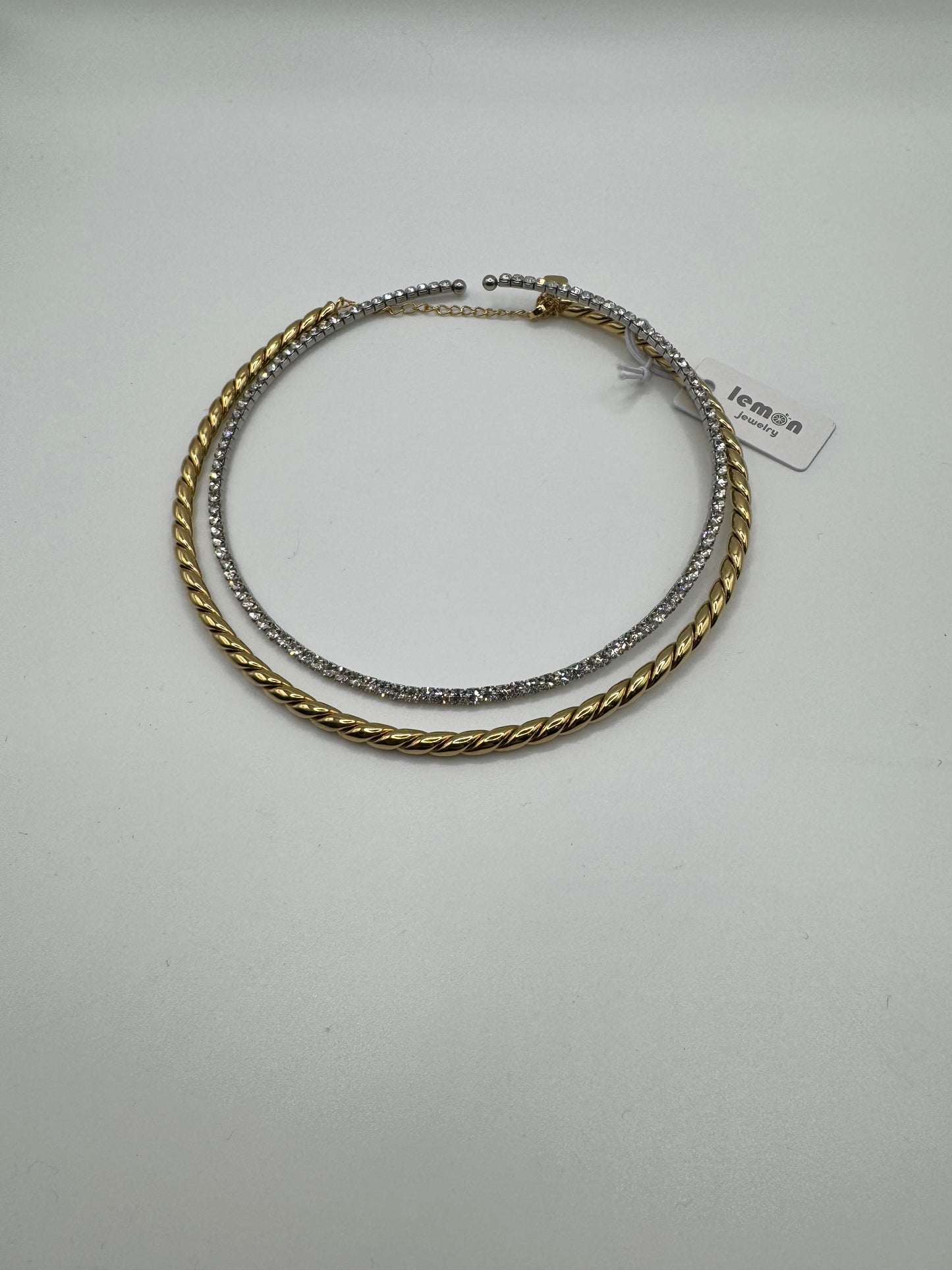 Collier tennis rigido