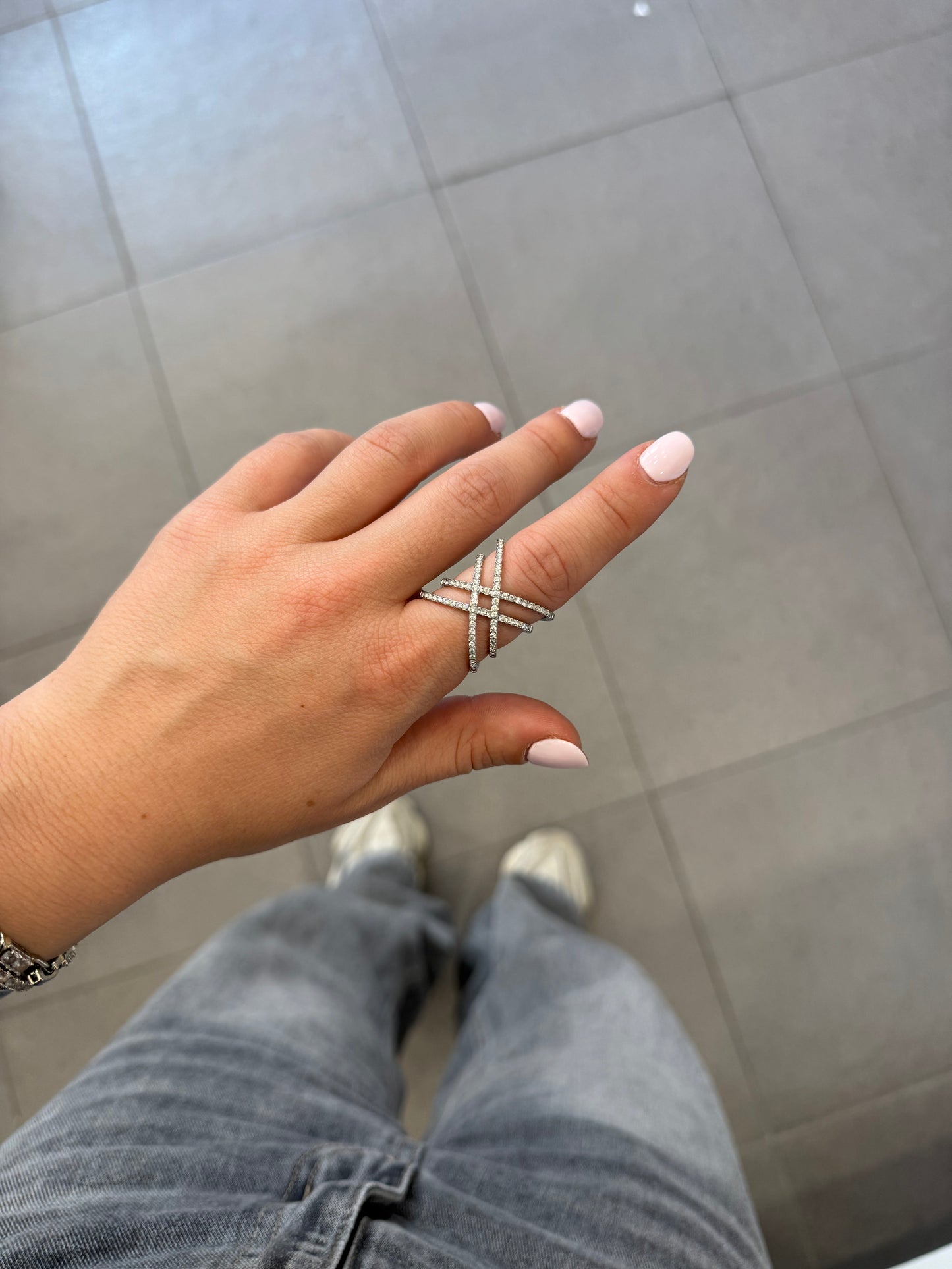 Anello double X