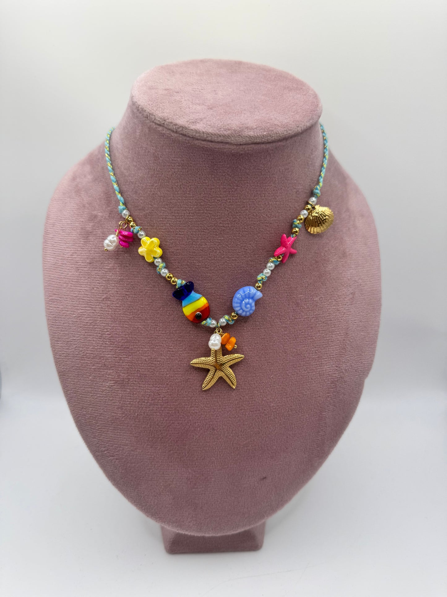 Collana filo arcobaleno
