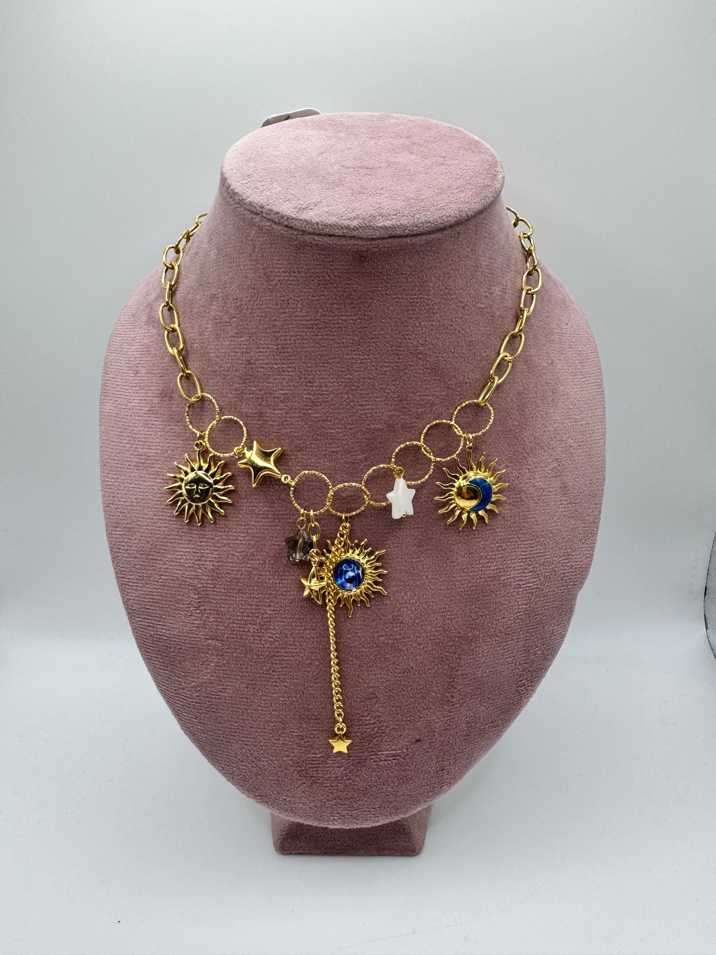 Collana charms galassia