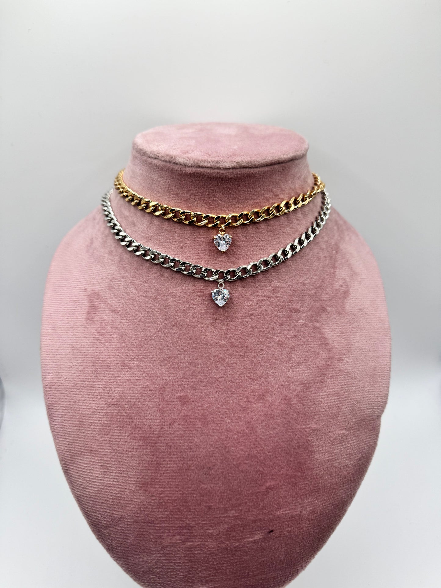 Girocollo/chocker One heart chain