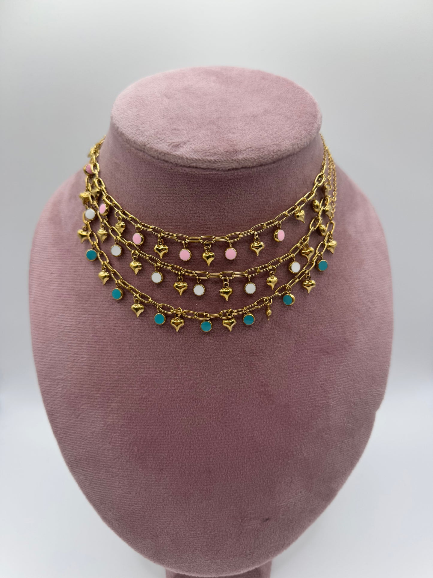 Chocker mille cuori color