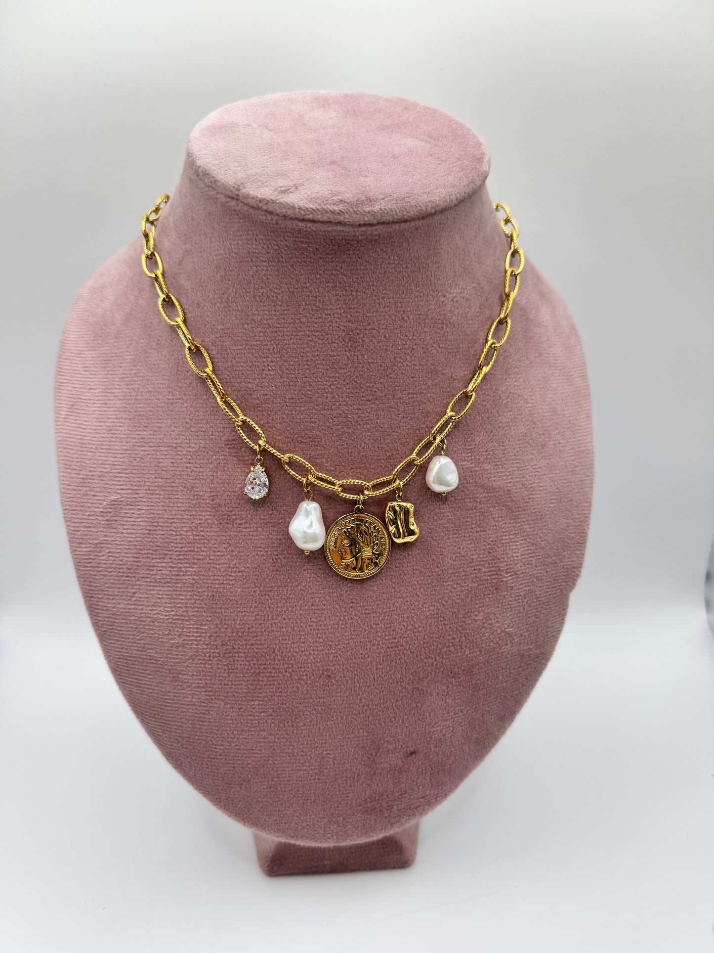 Collana charms moneta