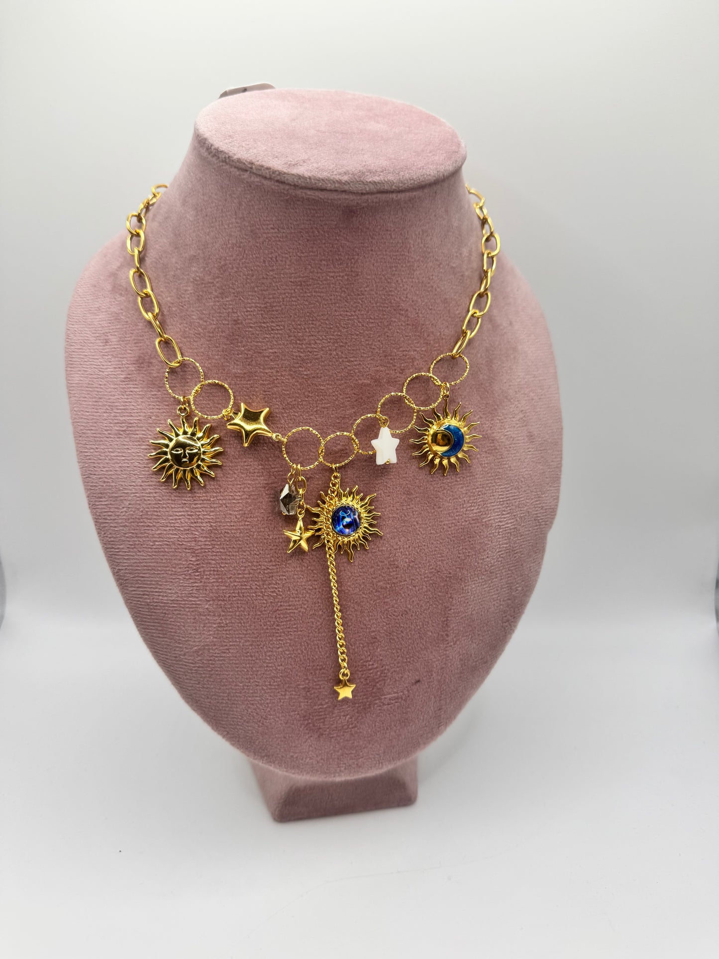 Collana charms galassia
