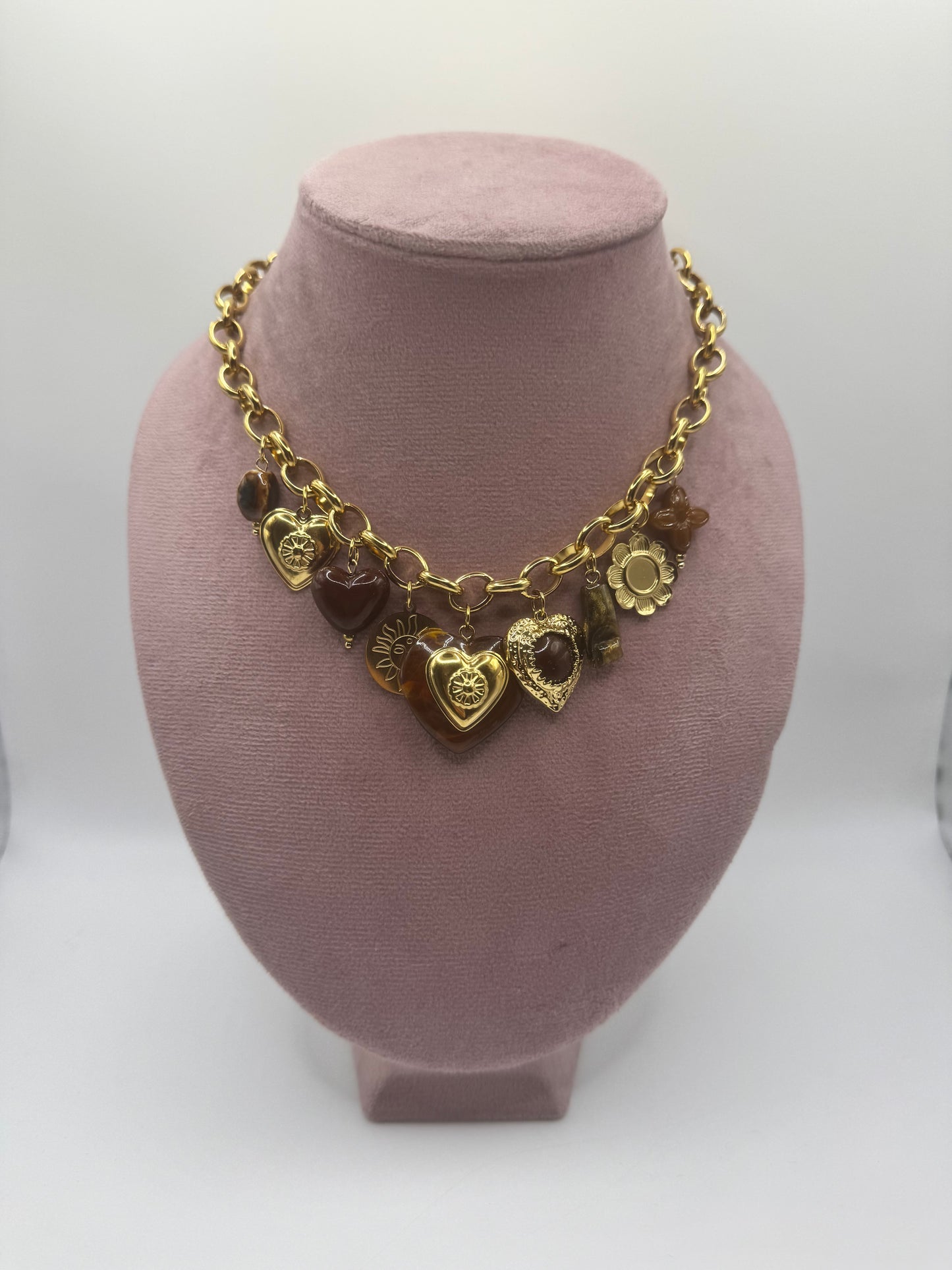 Collana cuori Brown