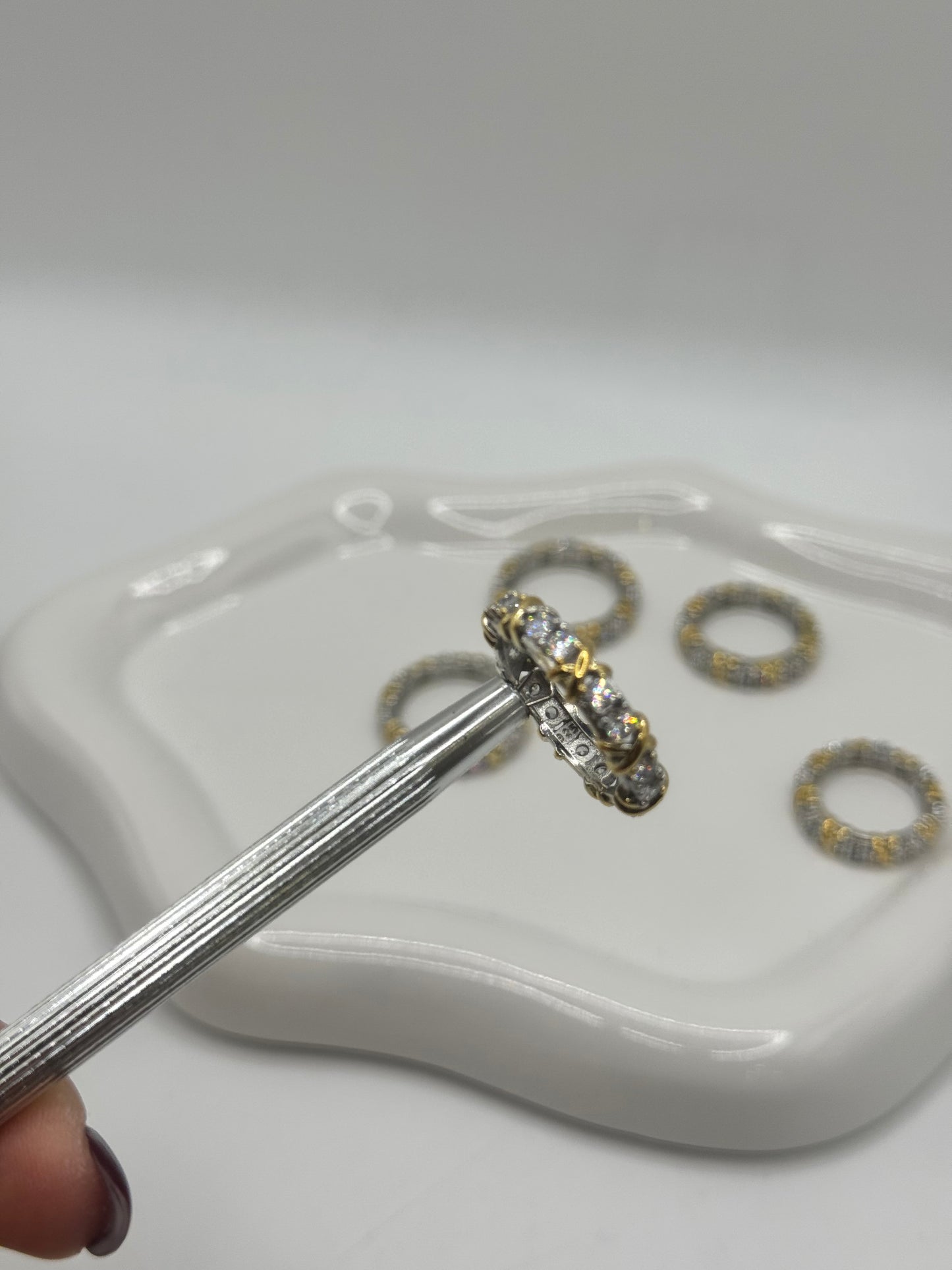 Anello X bicolor