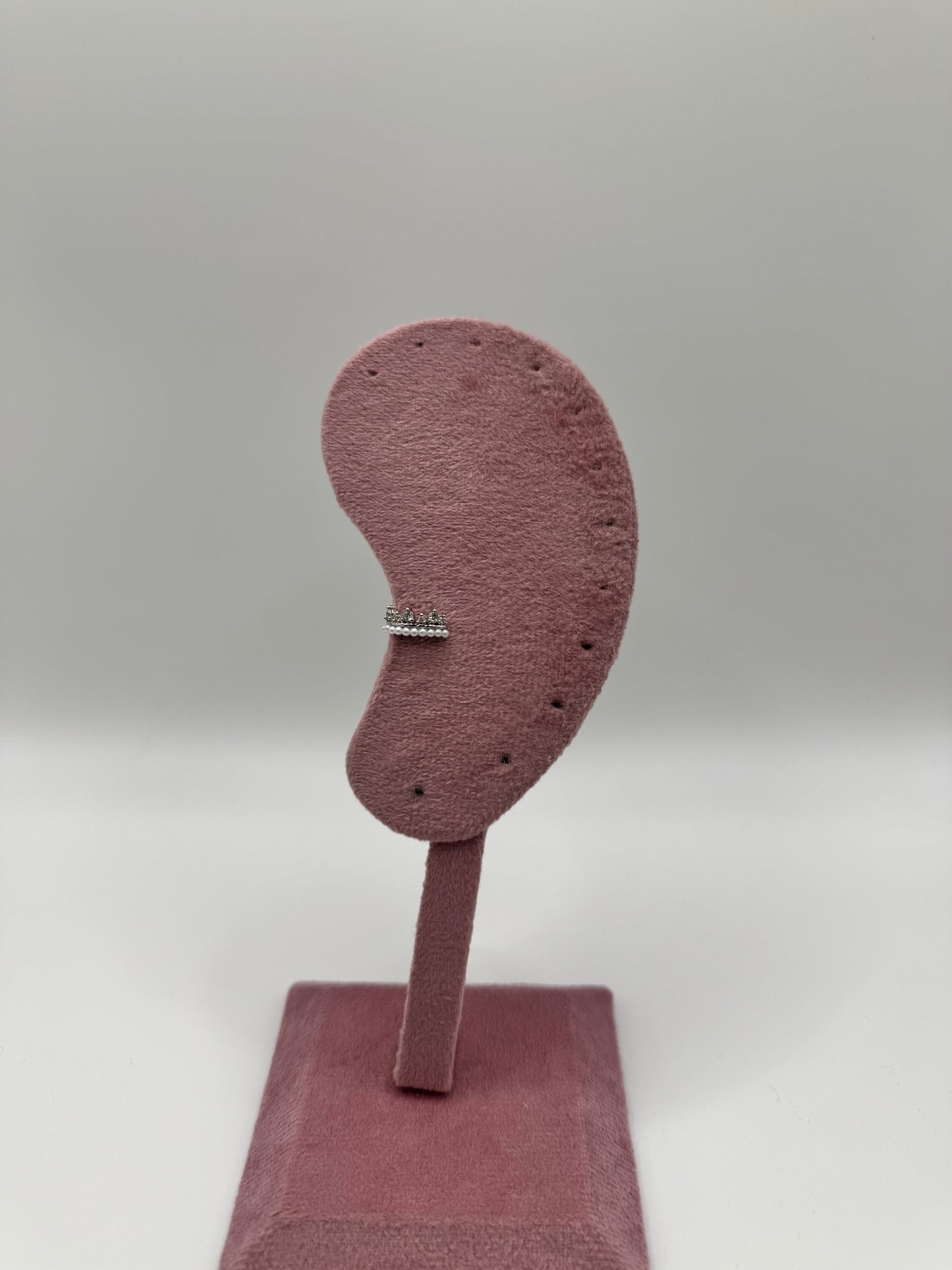 Earcuff coroncina di perle