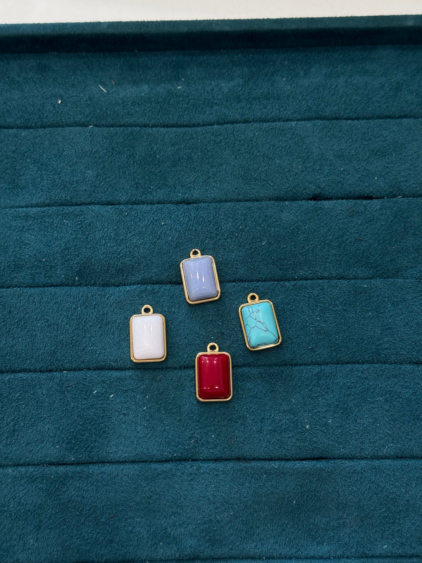 Charm pietra rectangle