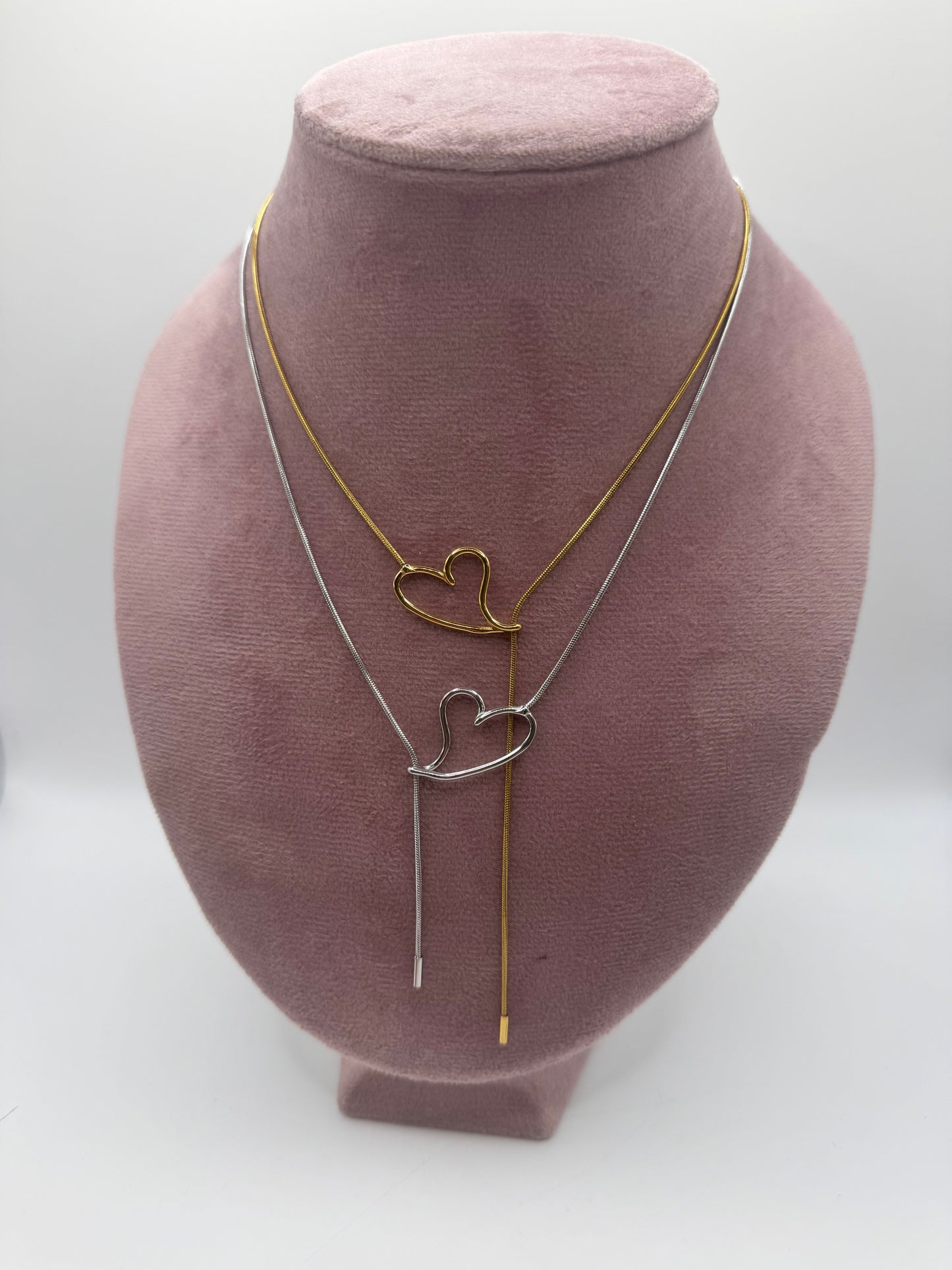 Collana Y heart