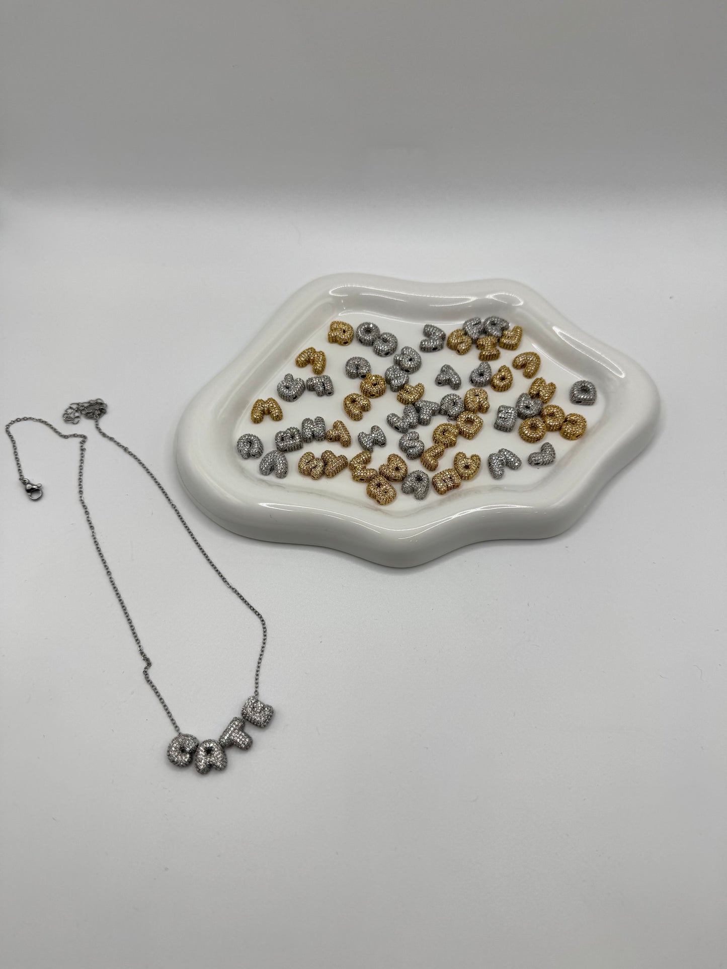 Collana componibile lettera balloon