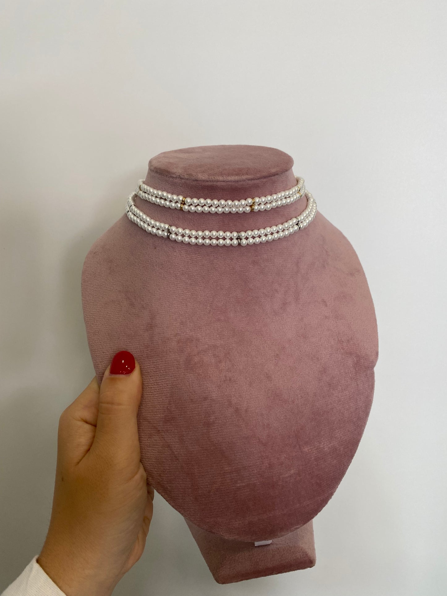 Chocker perle double
