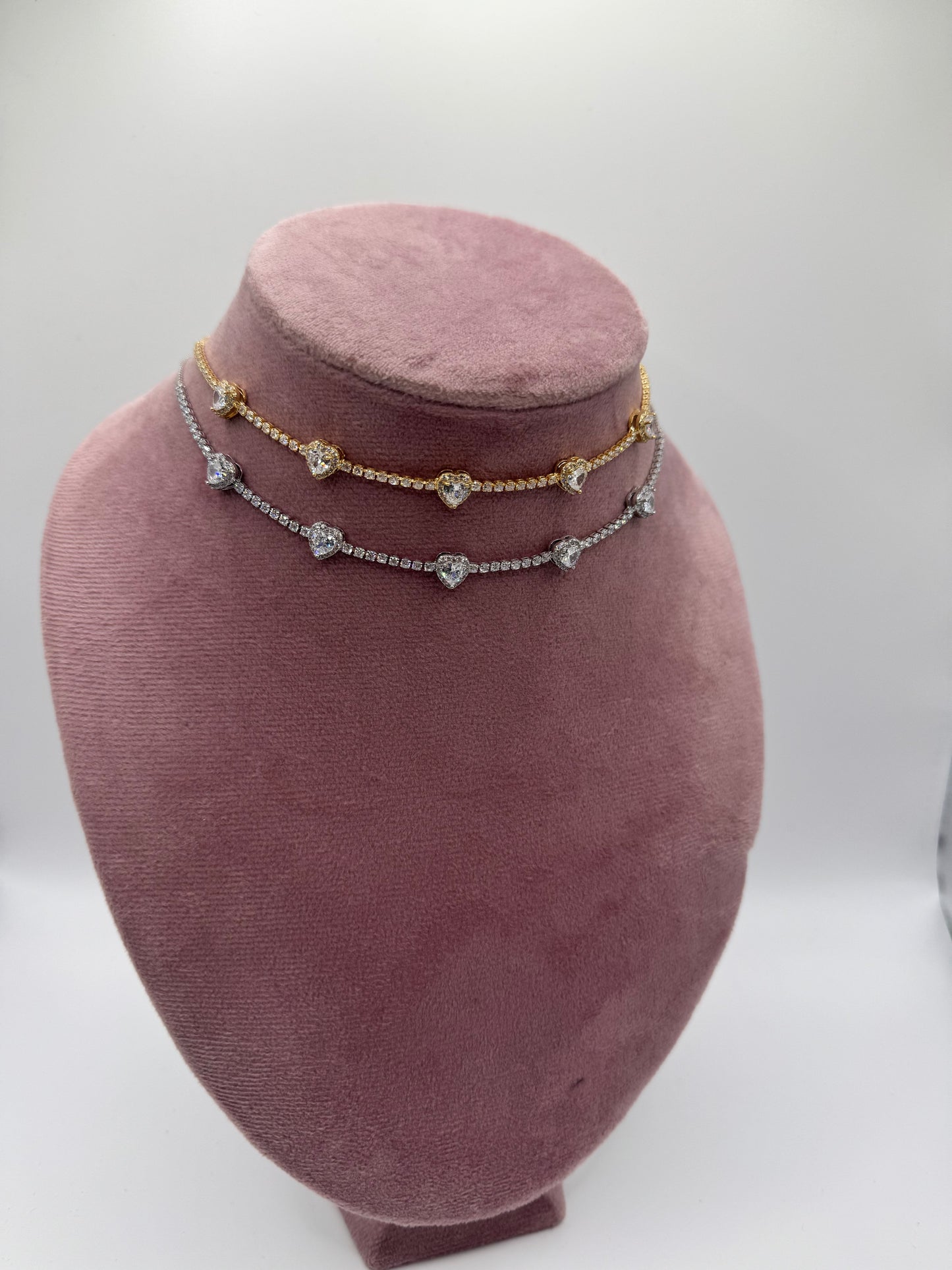 Collier 4 hearts