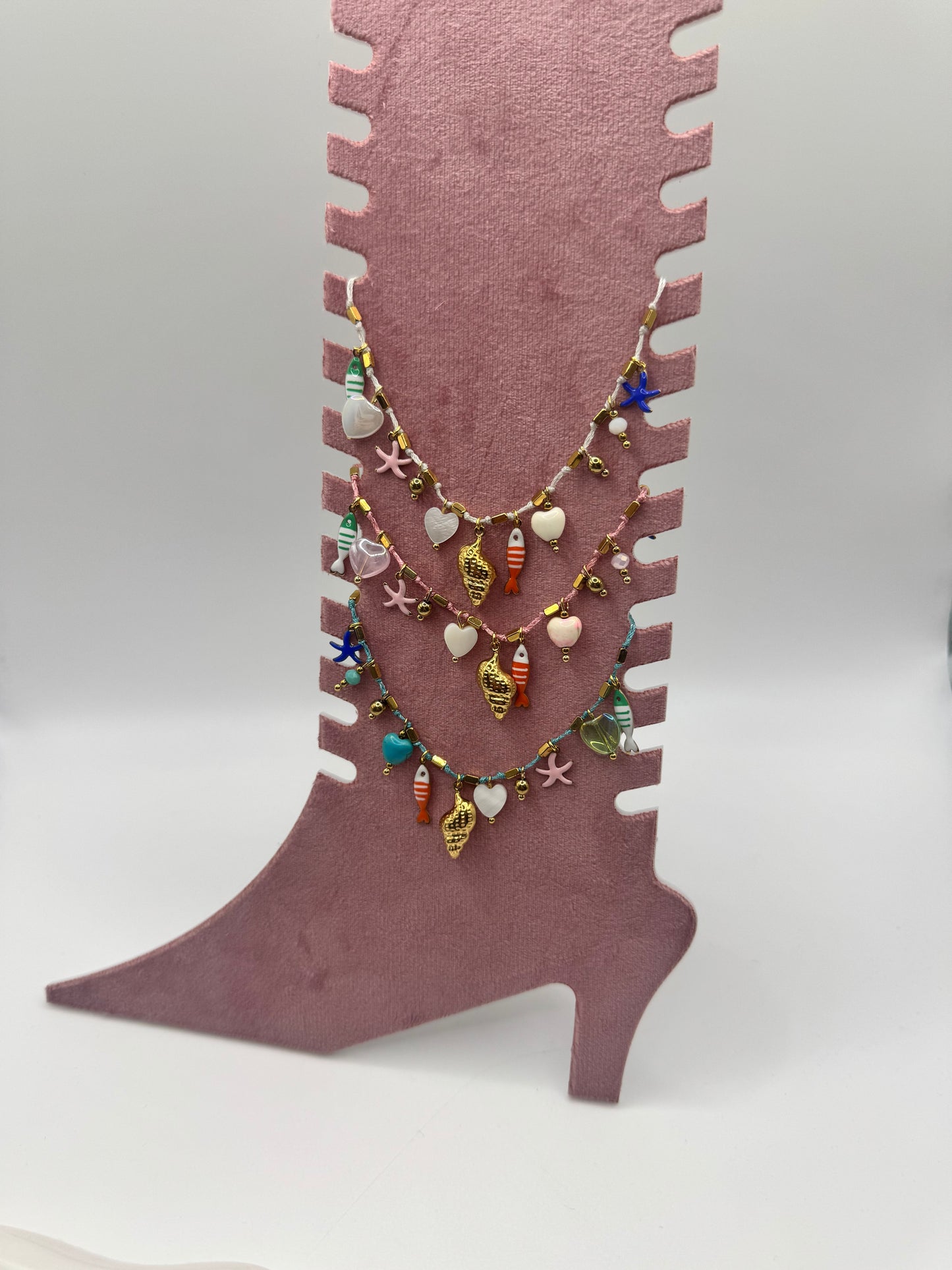 Cavigliera filo charms