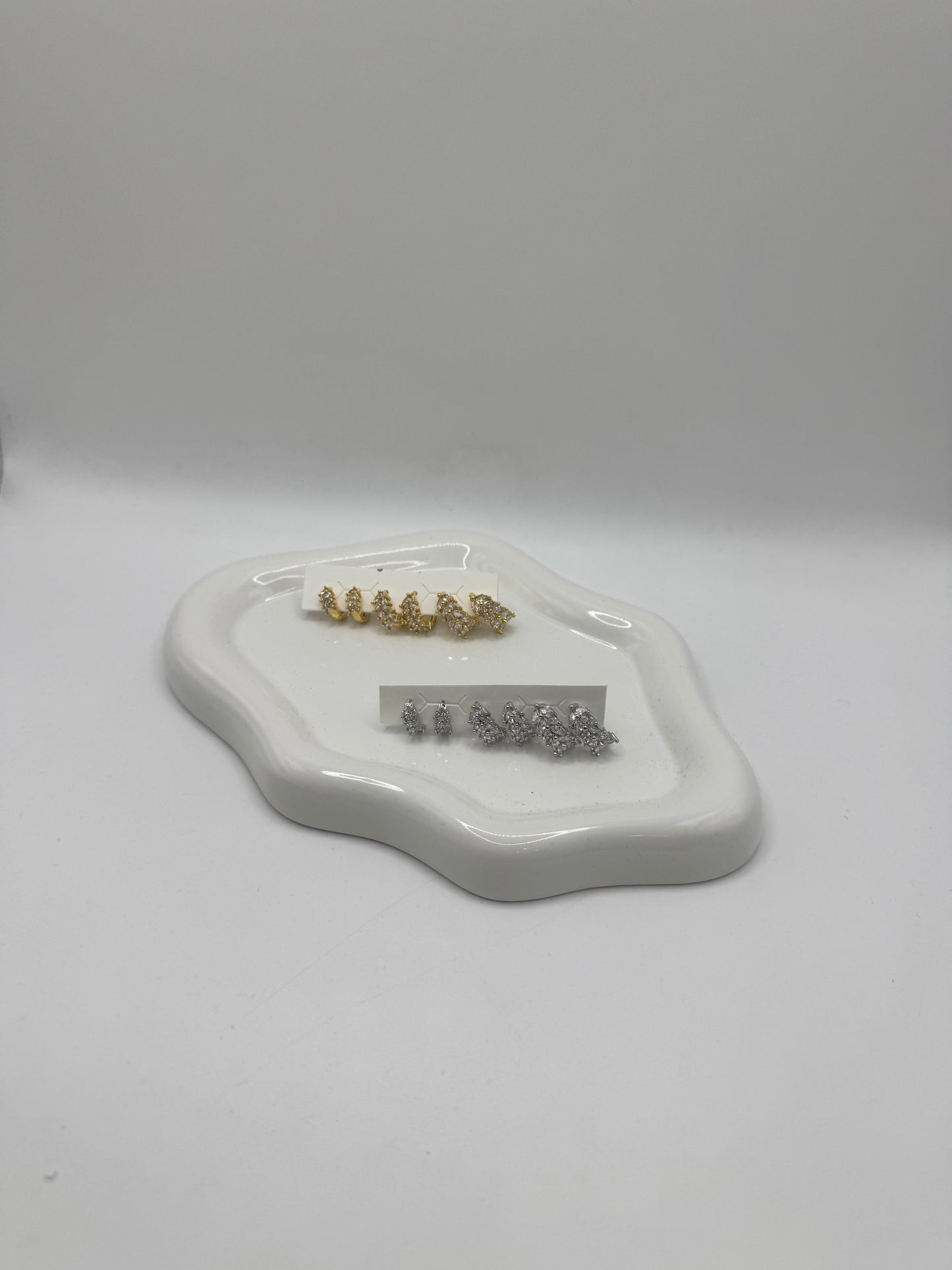 Set cerchietti diamond foglia