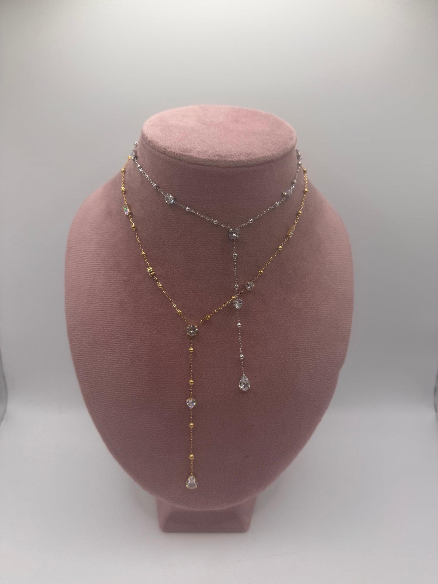 Collana y rosario punti luce diverse forme