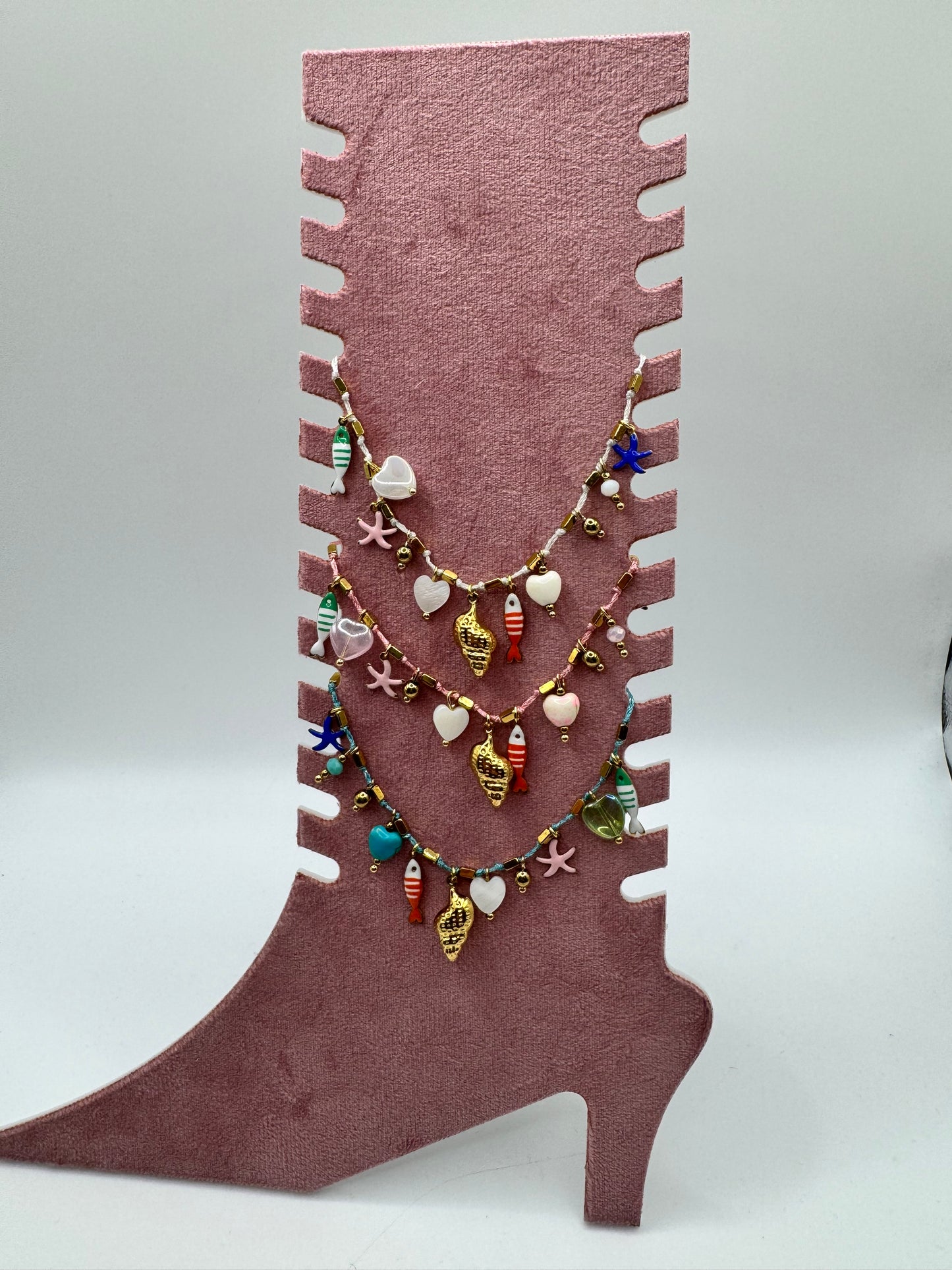 Cavigliera filo charms