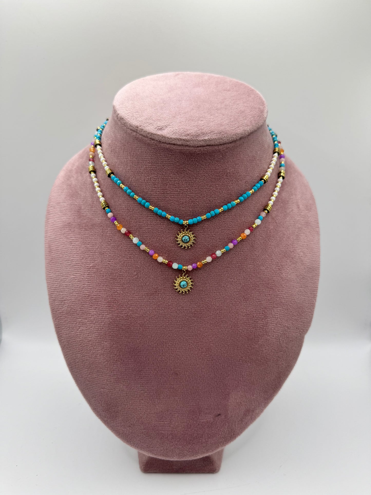Collana color sole pendente