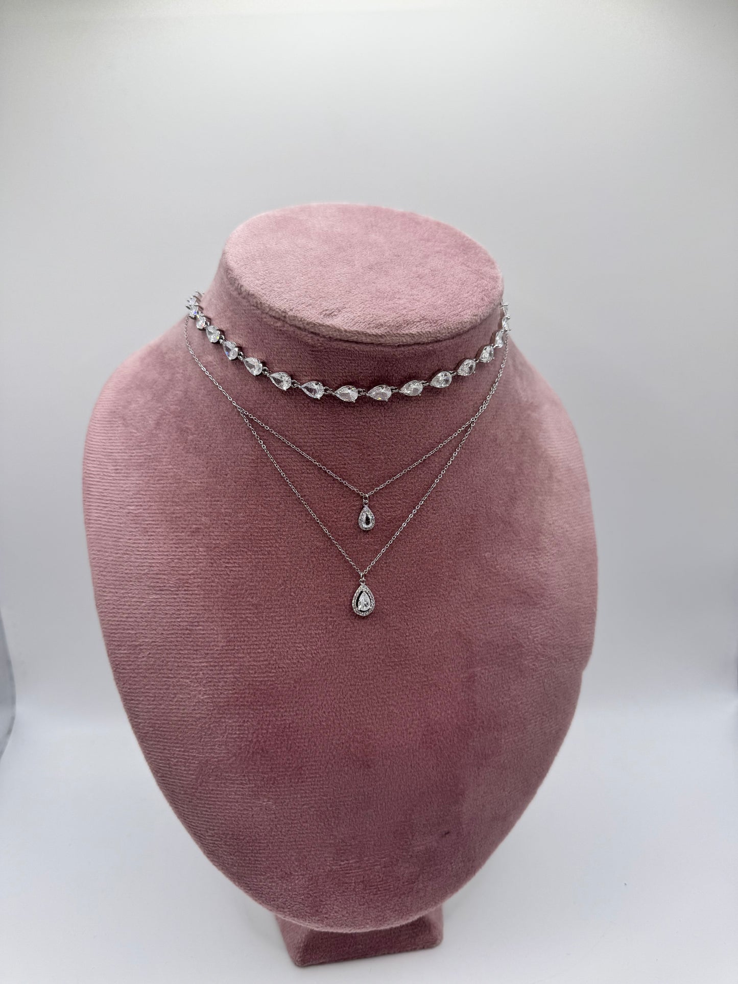 Collana doppia goccia