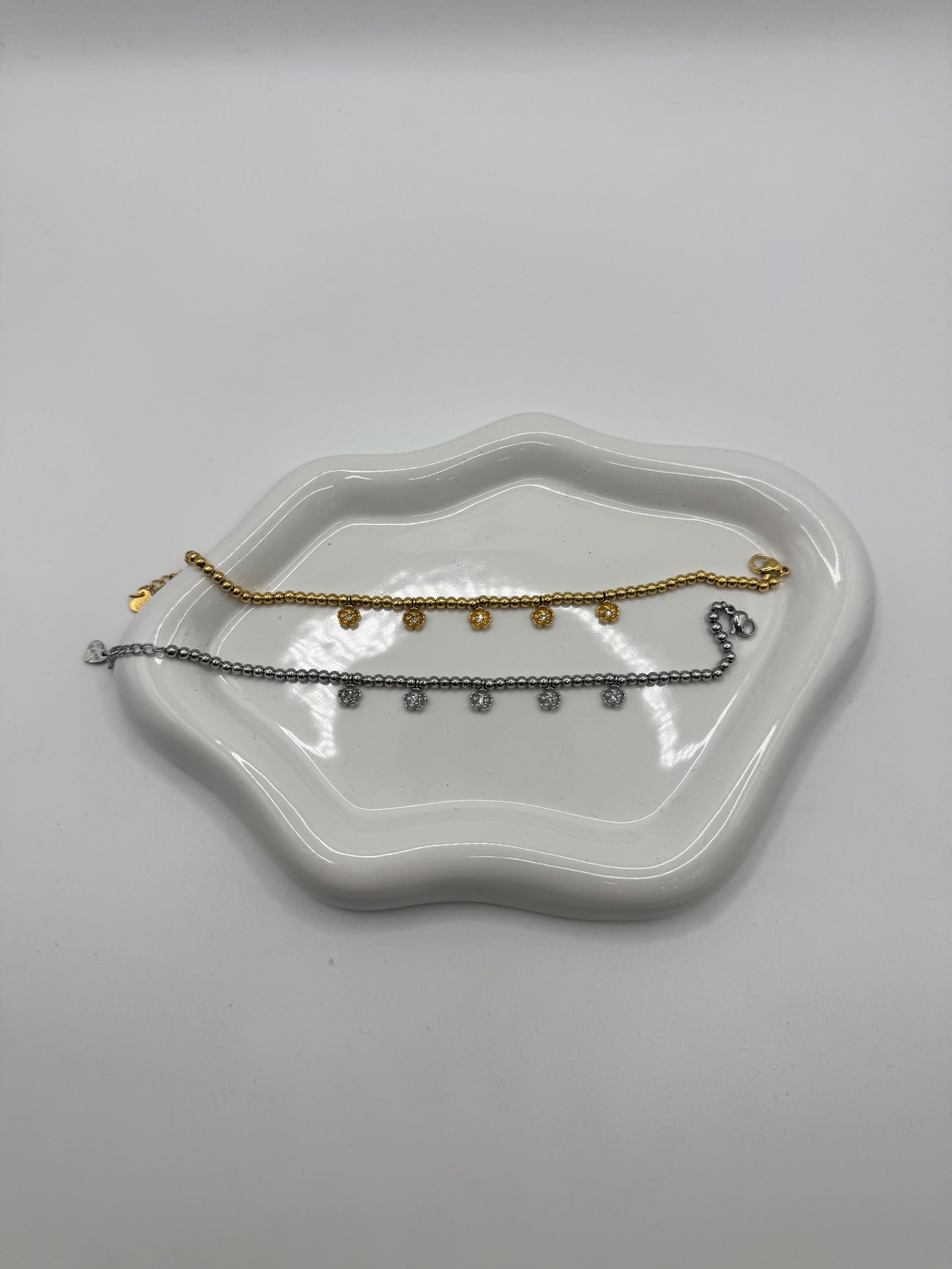 Bracciale charms micro fiori