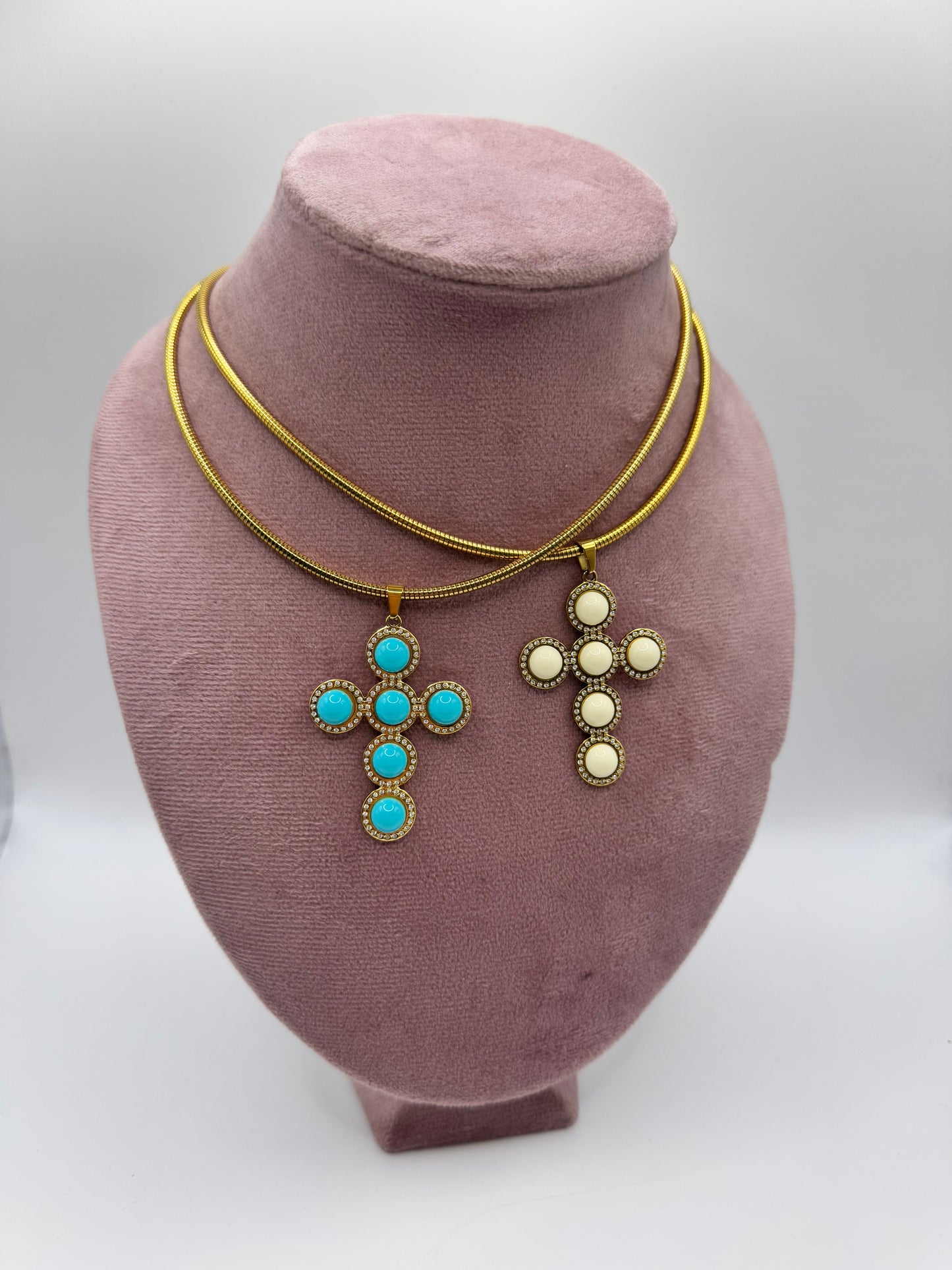 Collier croce semi rigidi