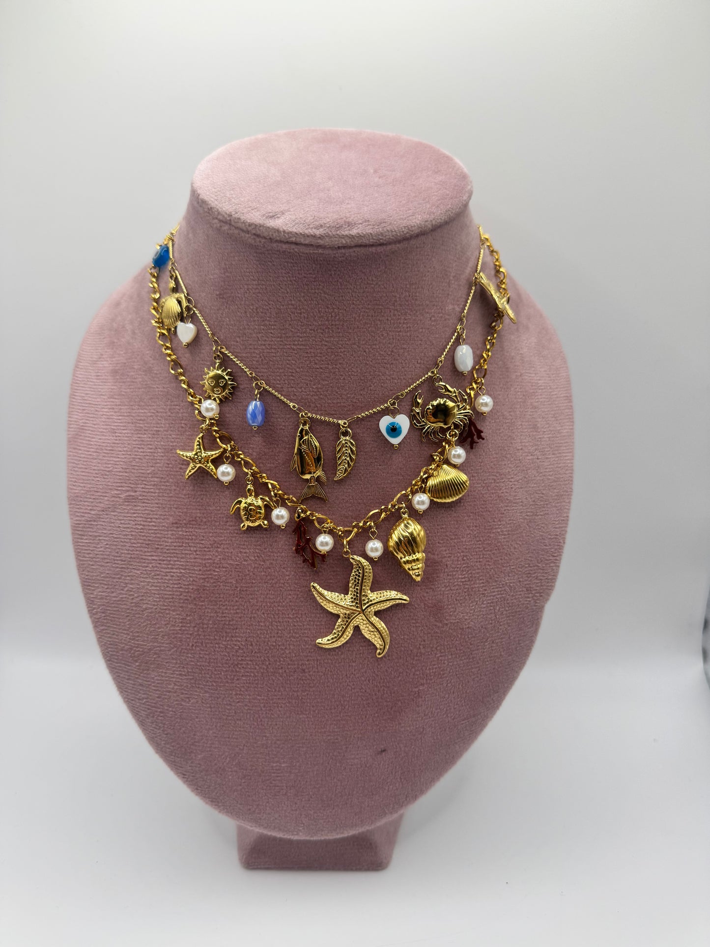 Collana charms stelle marine