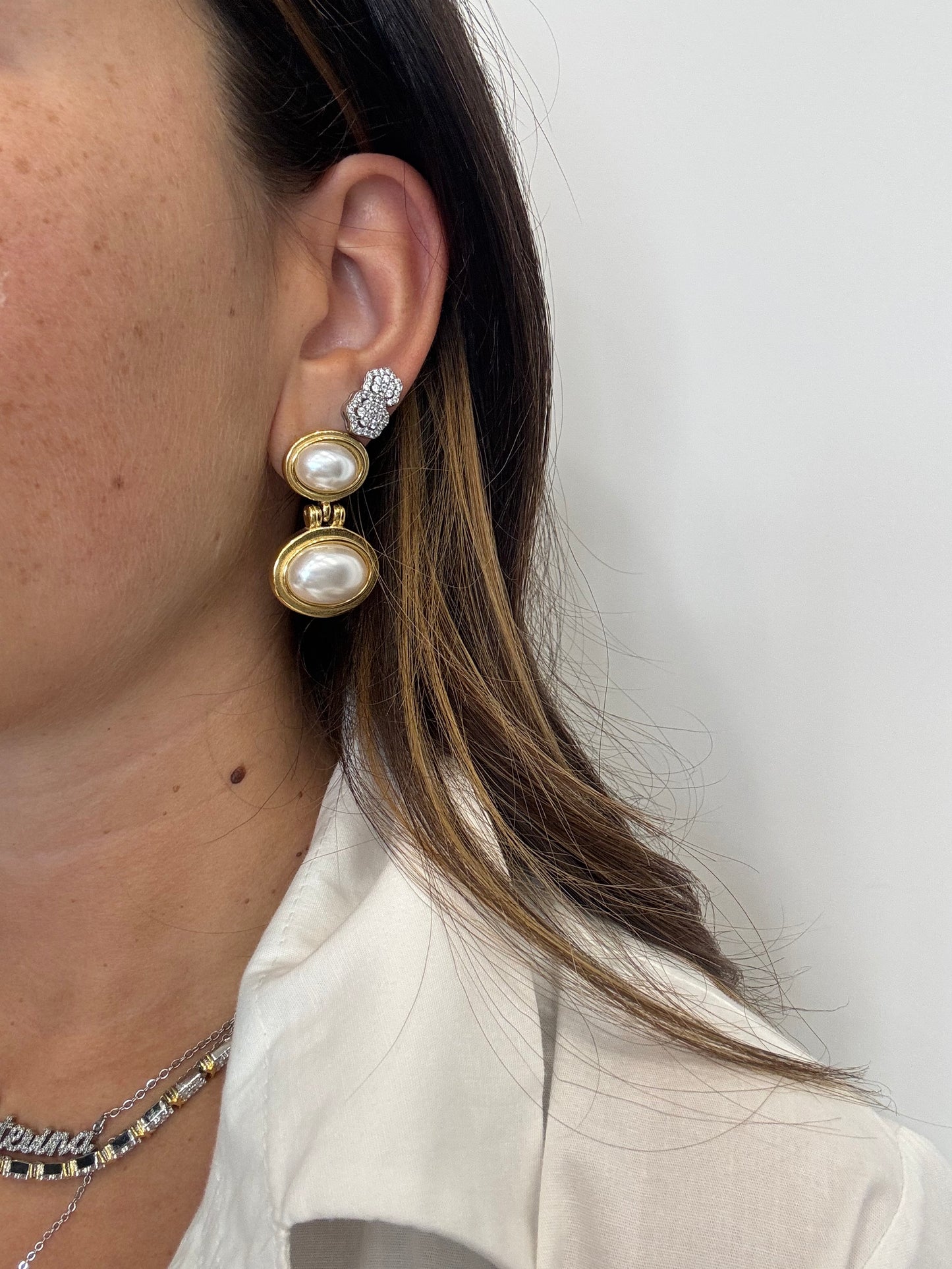 Pendenti con perle vintage