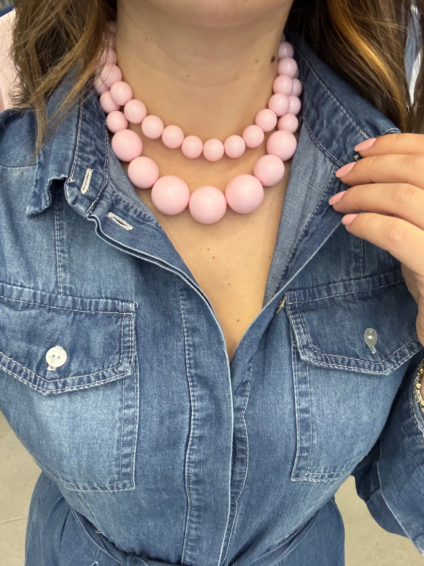 Collier perle color