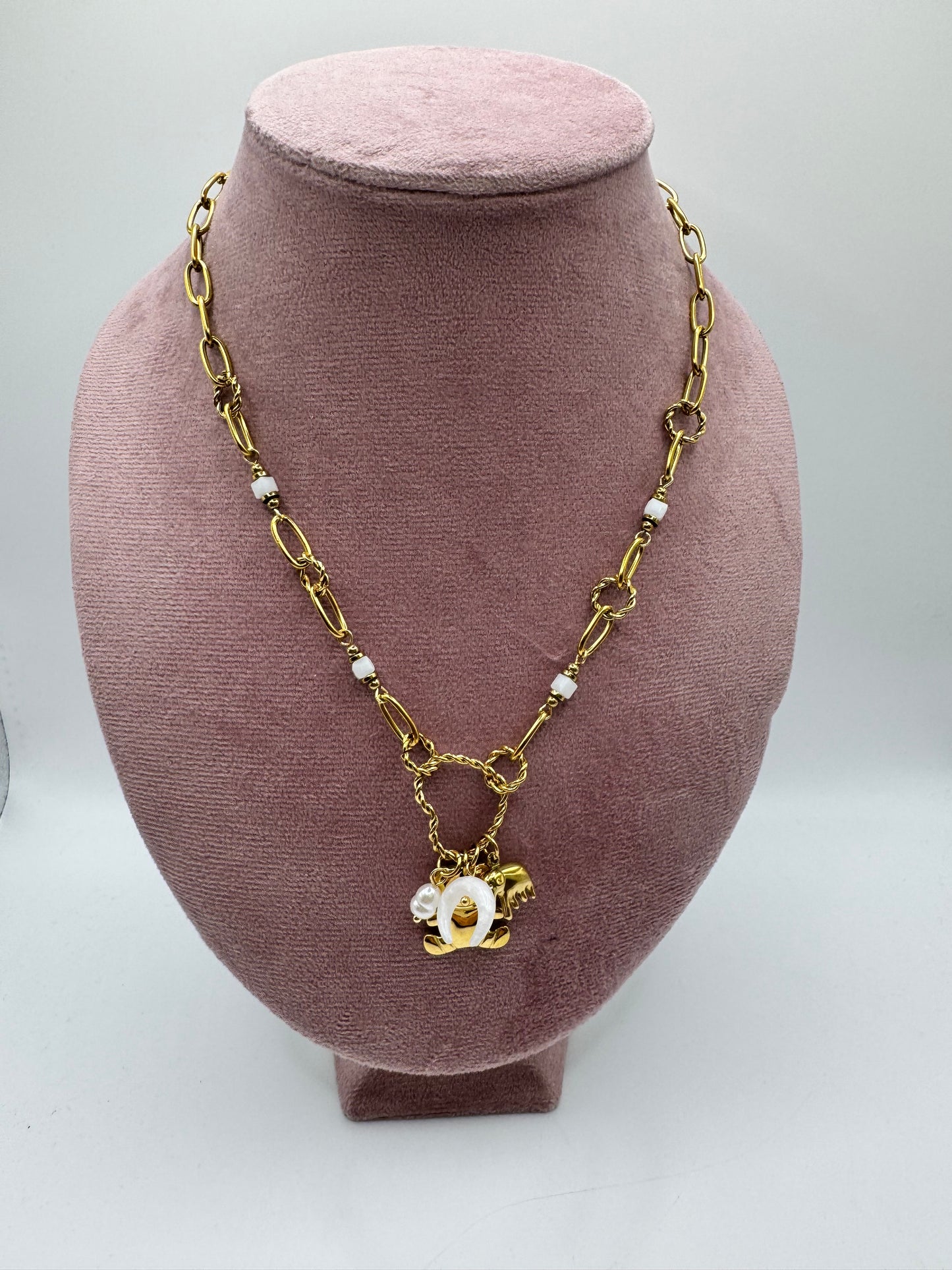 Collana charms teddy