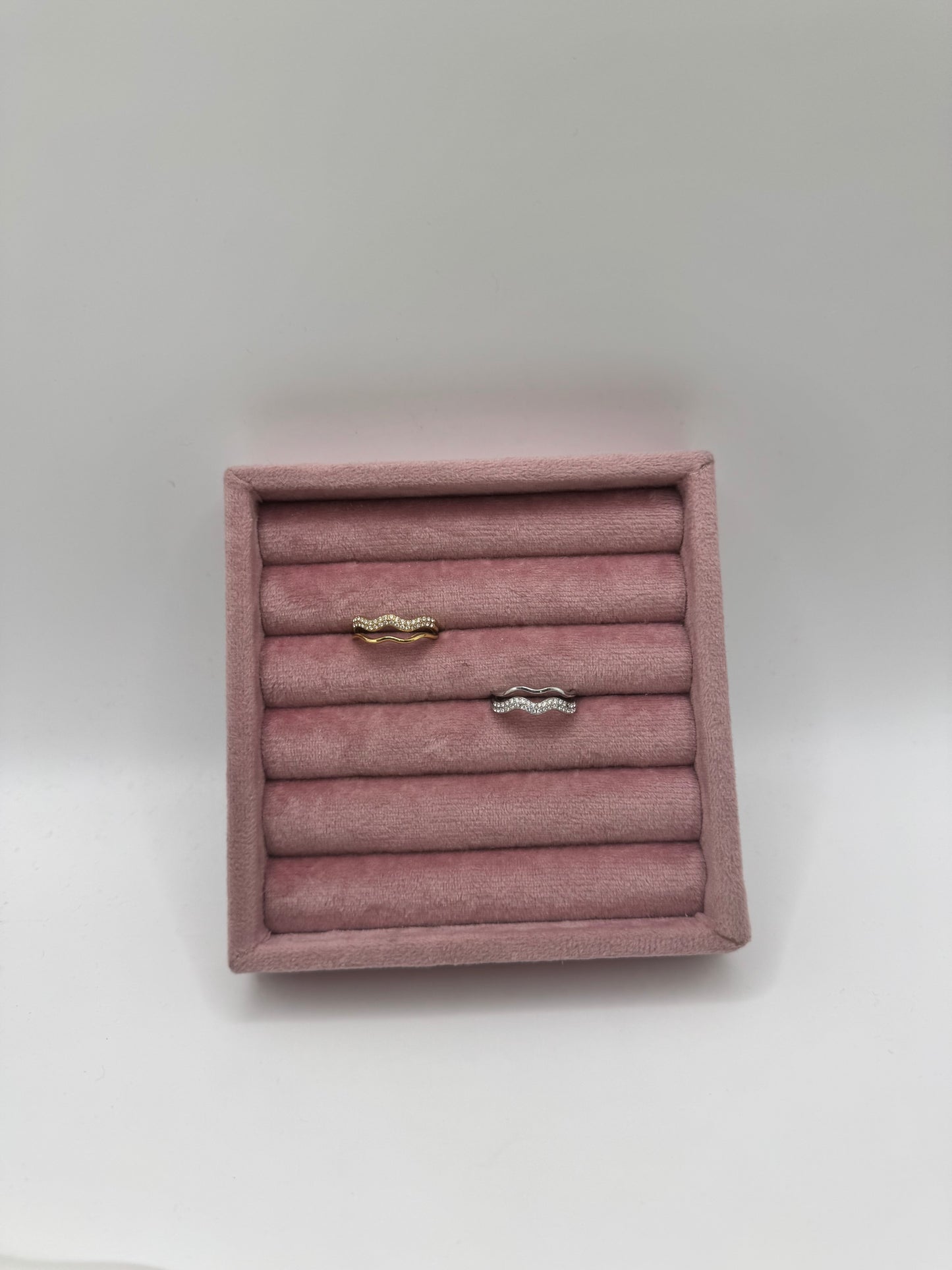 Anello onda doppia fascia