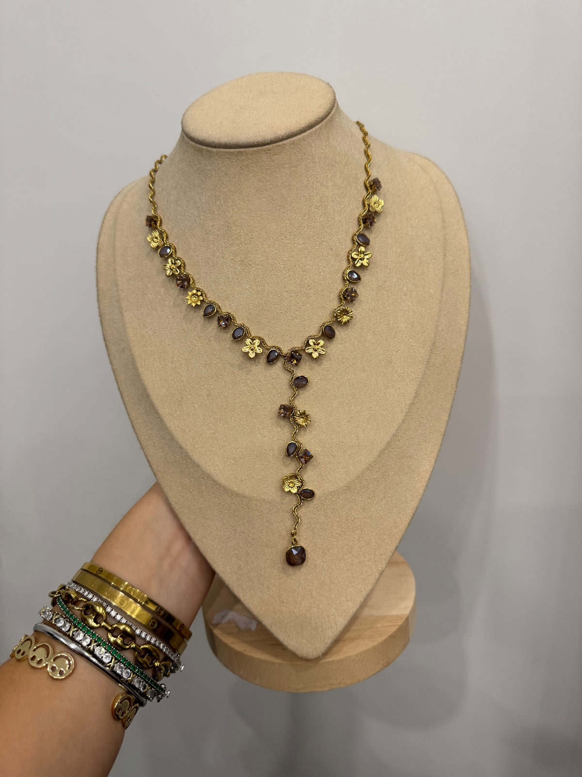 Collana Y onda flower