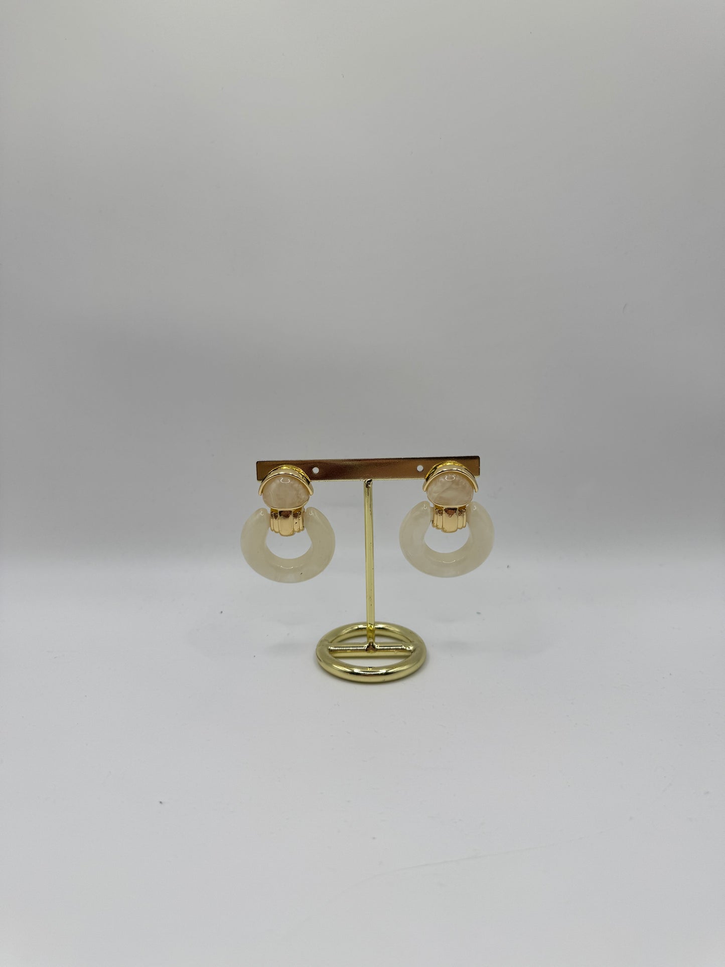Orecchini vintage panna