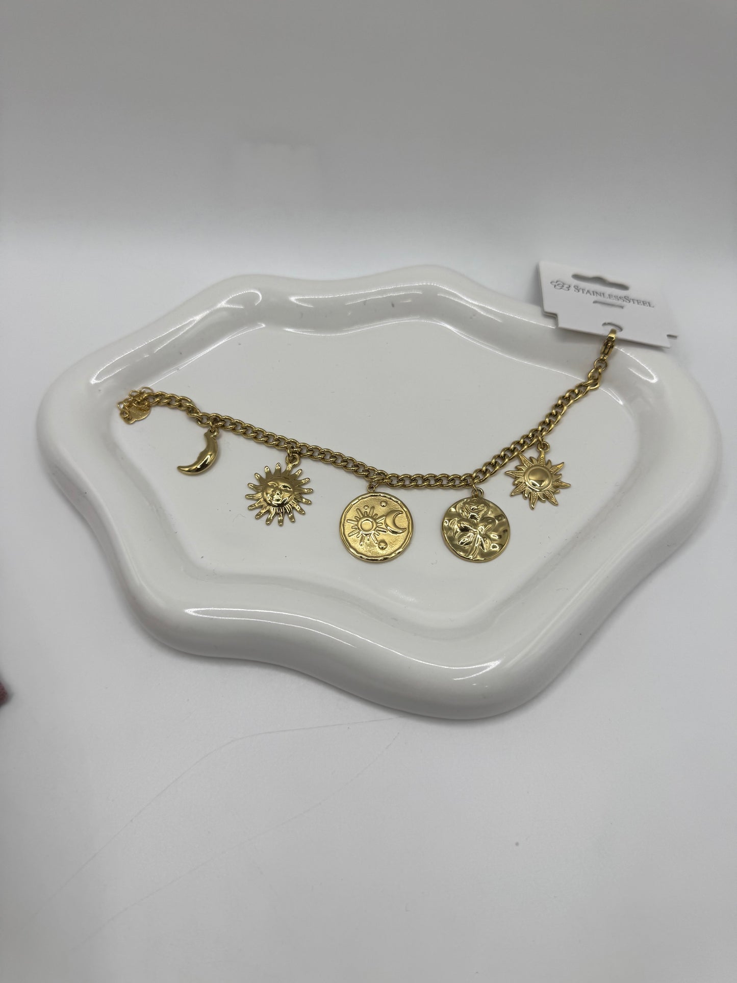 Bracciale charms sole/luna