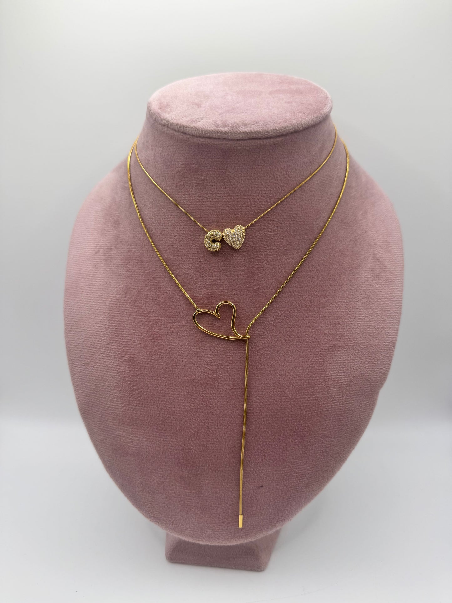 Collana Y heart