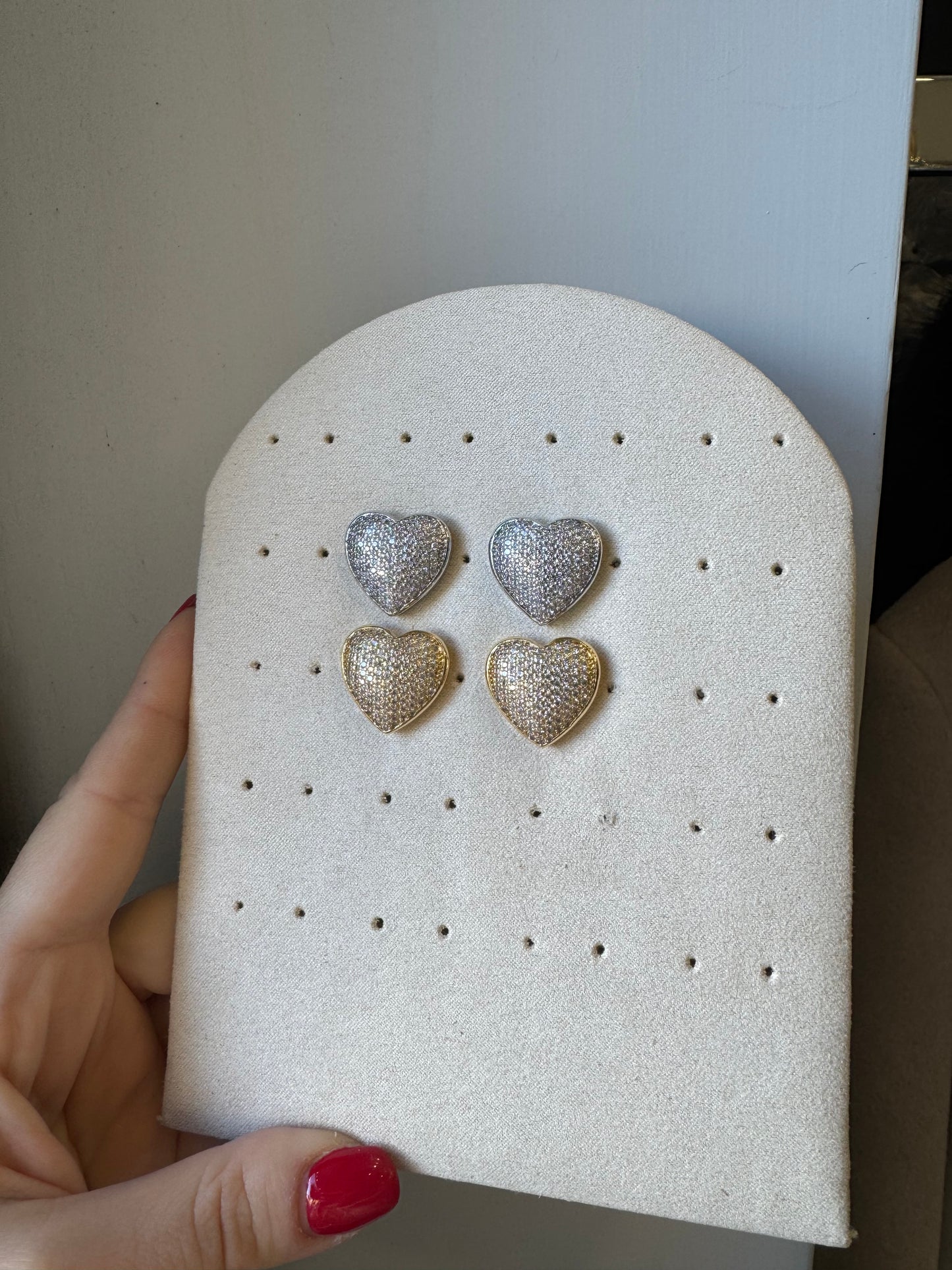 Cuori midi pavè a lobo