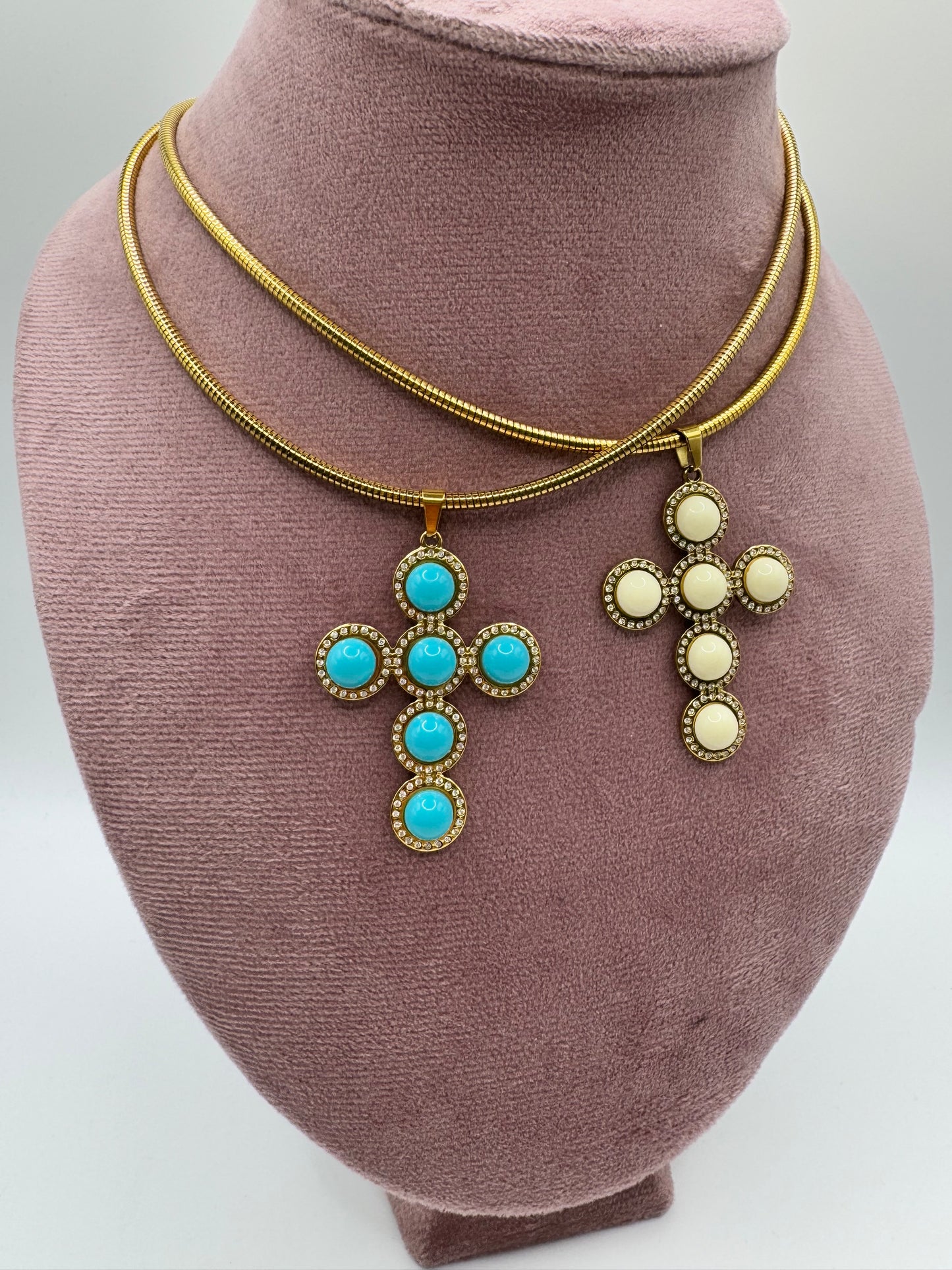 Collier croce semi rigidi