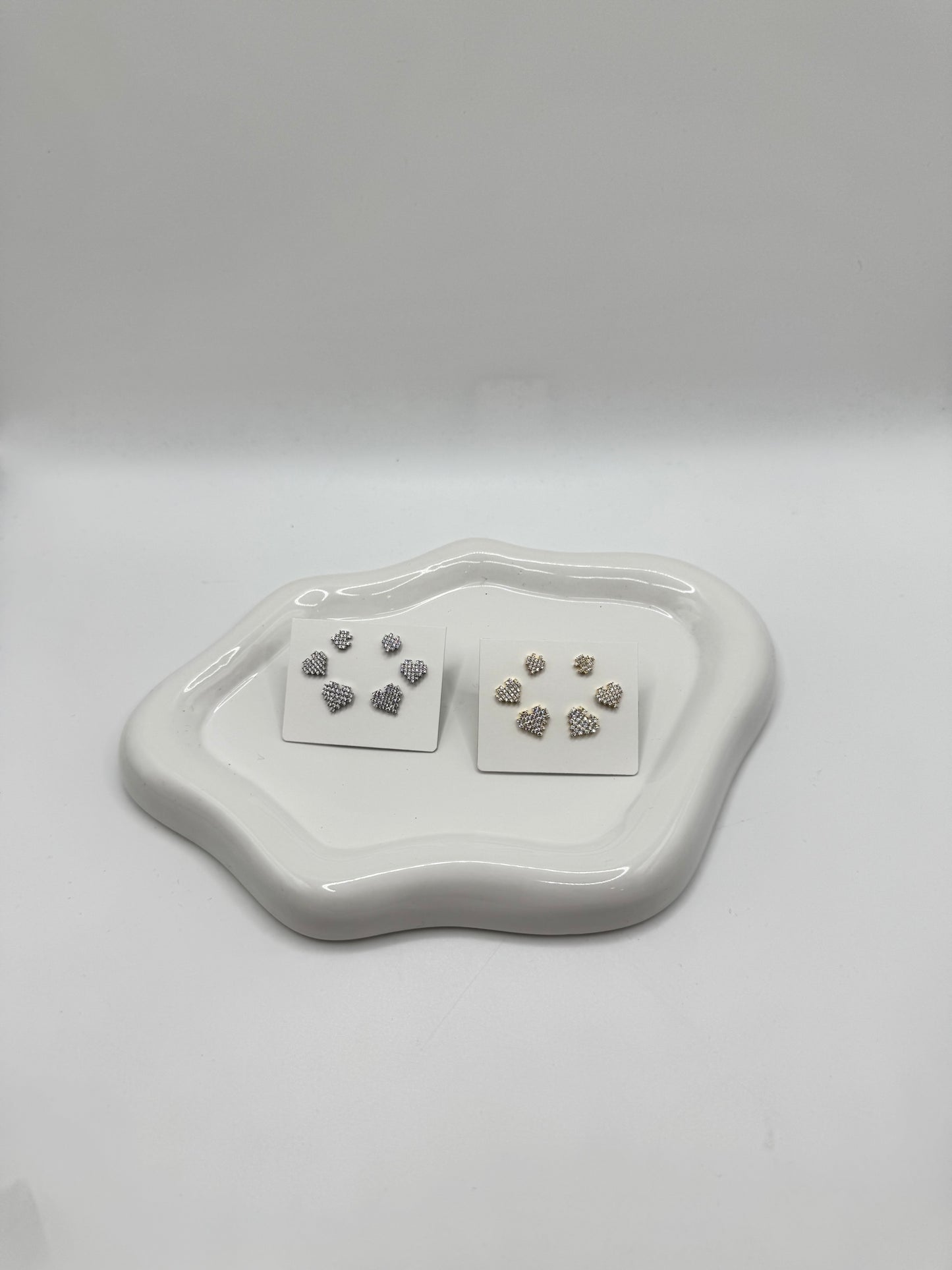 Set cuori ricamo