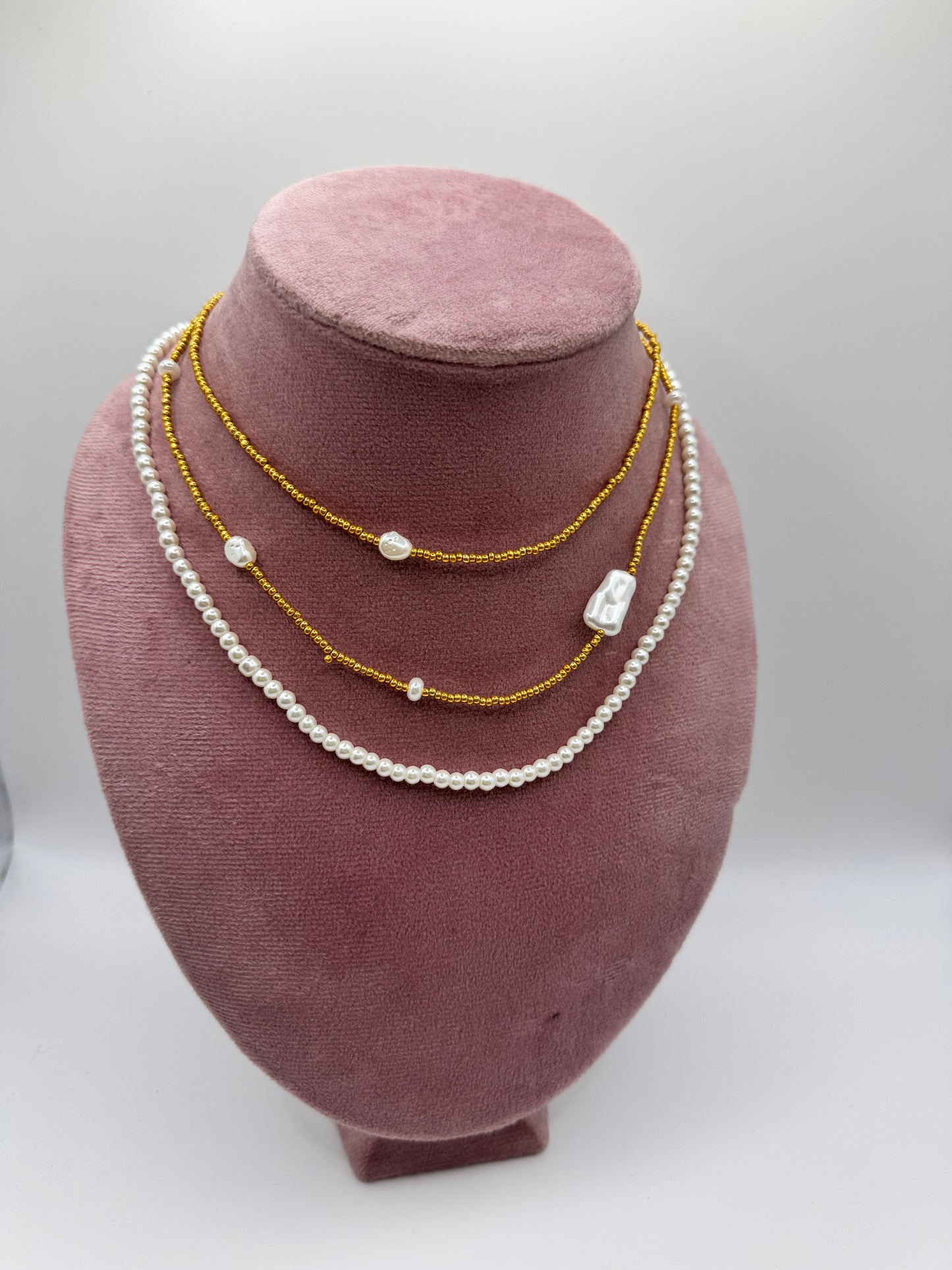 Collana pearls 3 fili