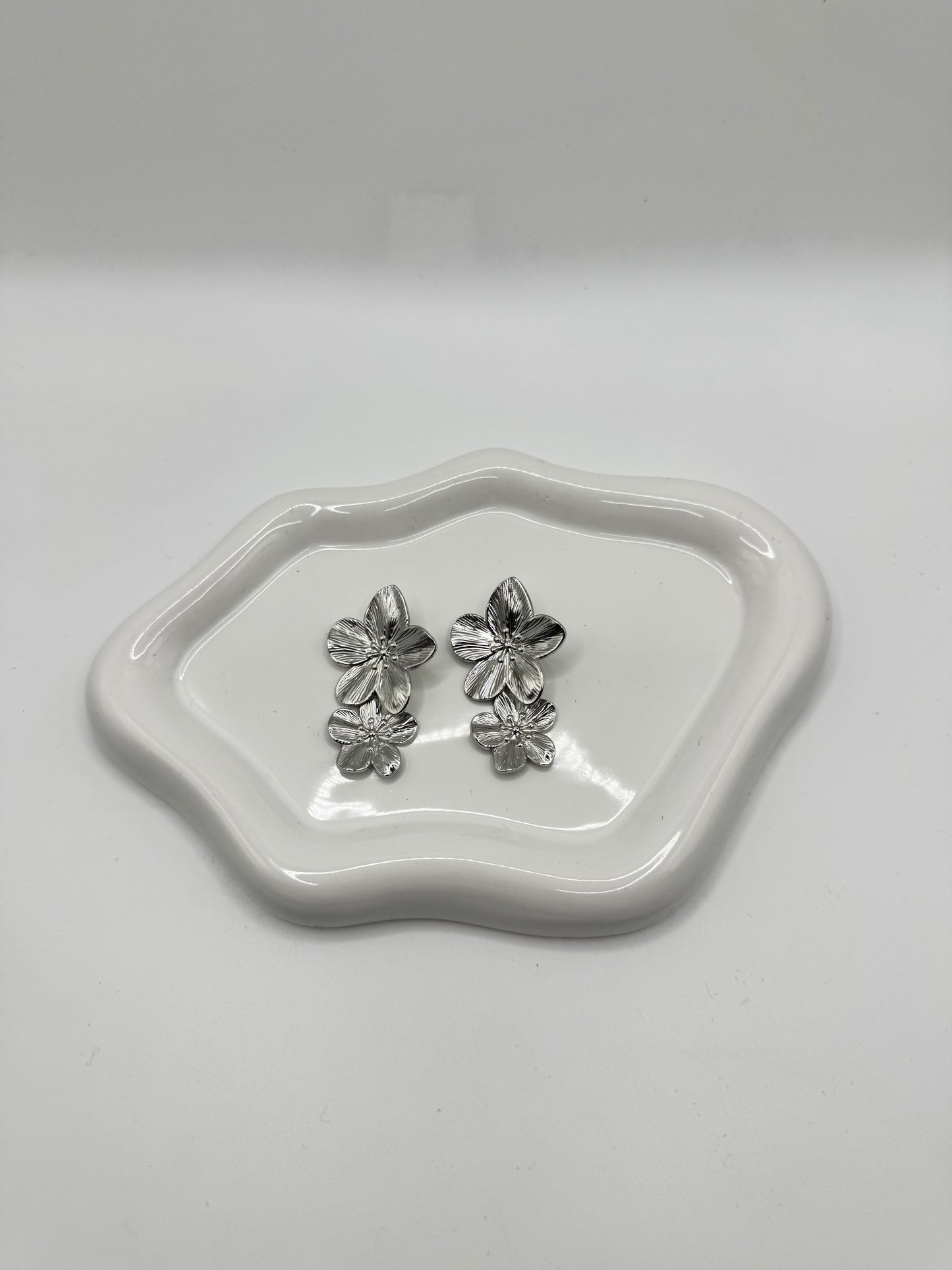Orecchino Flower double