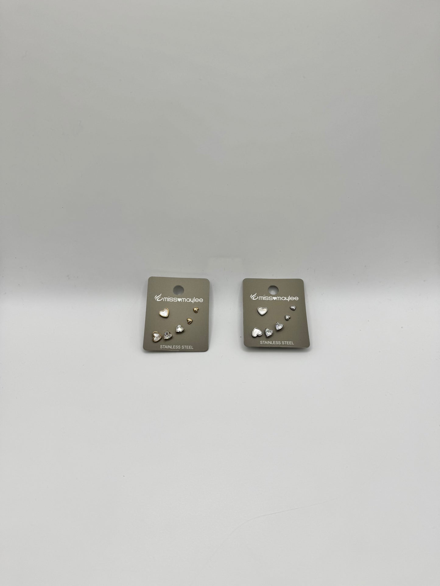 Set lobetti cuoricino madreperla