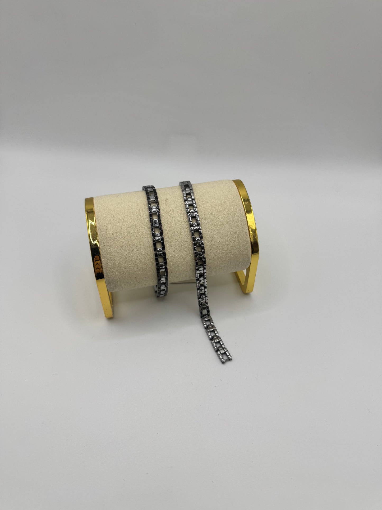Bracciale catena maglia quadro