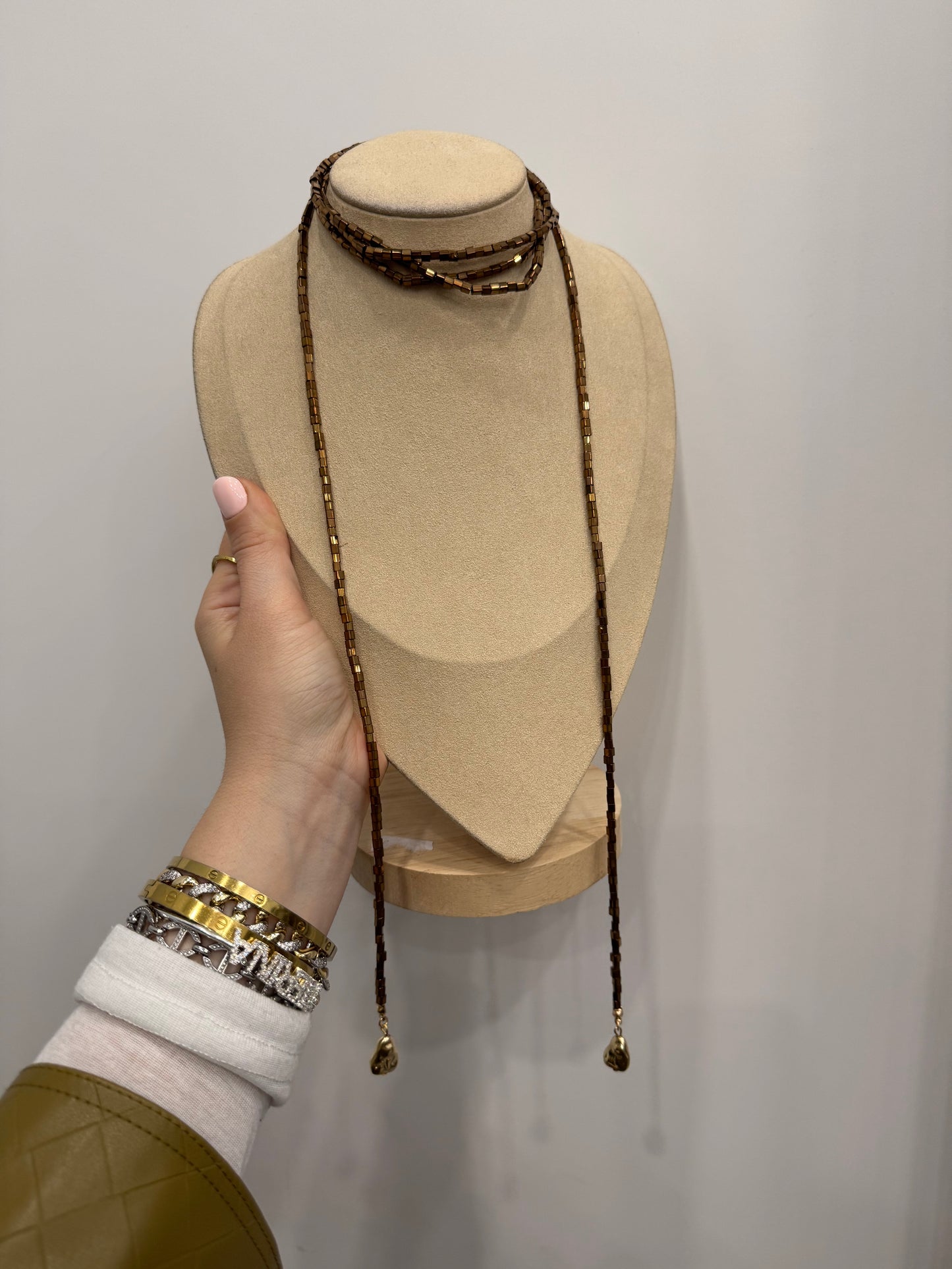 Collana multiuso bronze