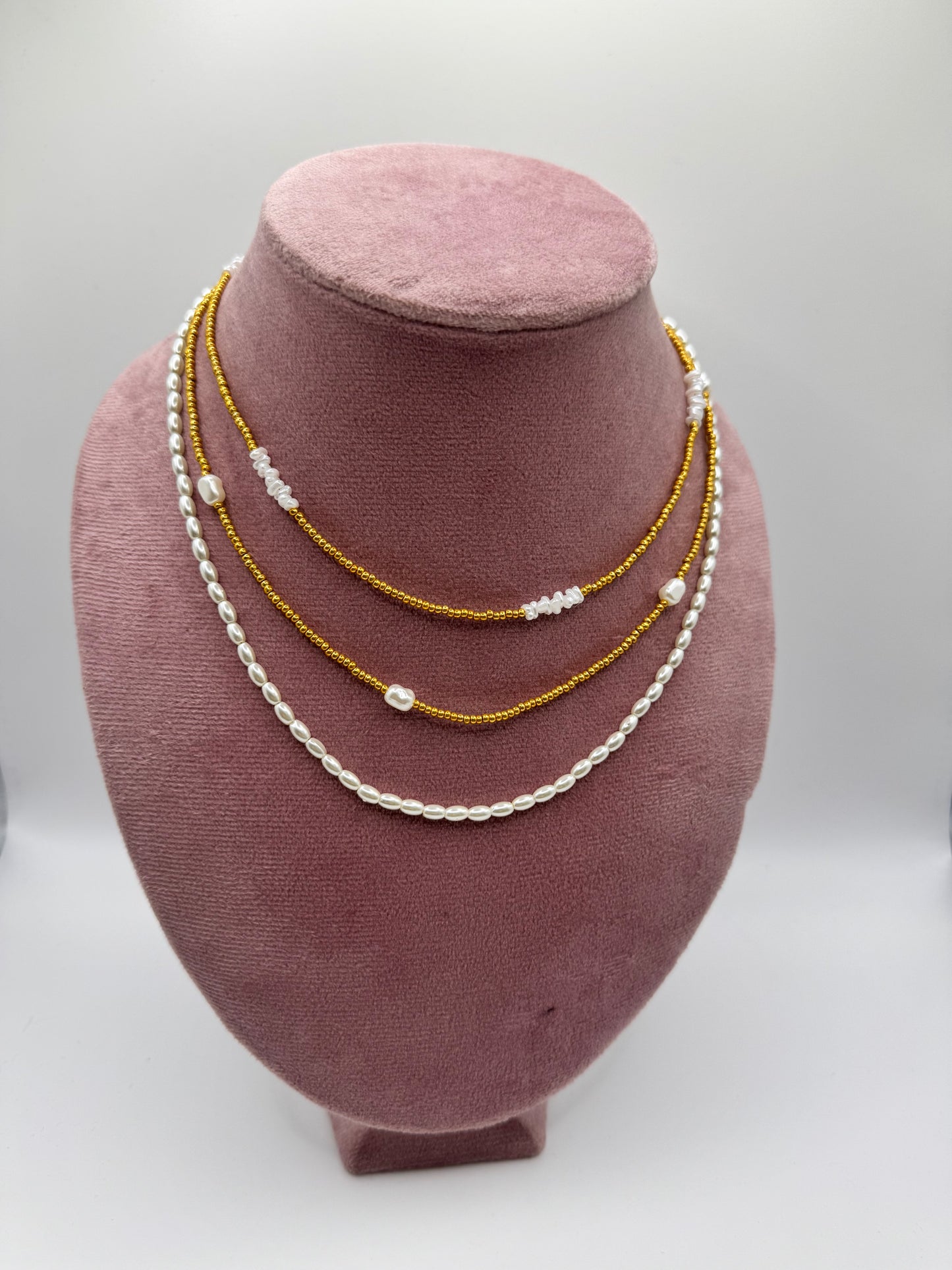 Collana pearls 3 fili