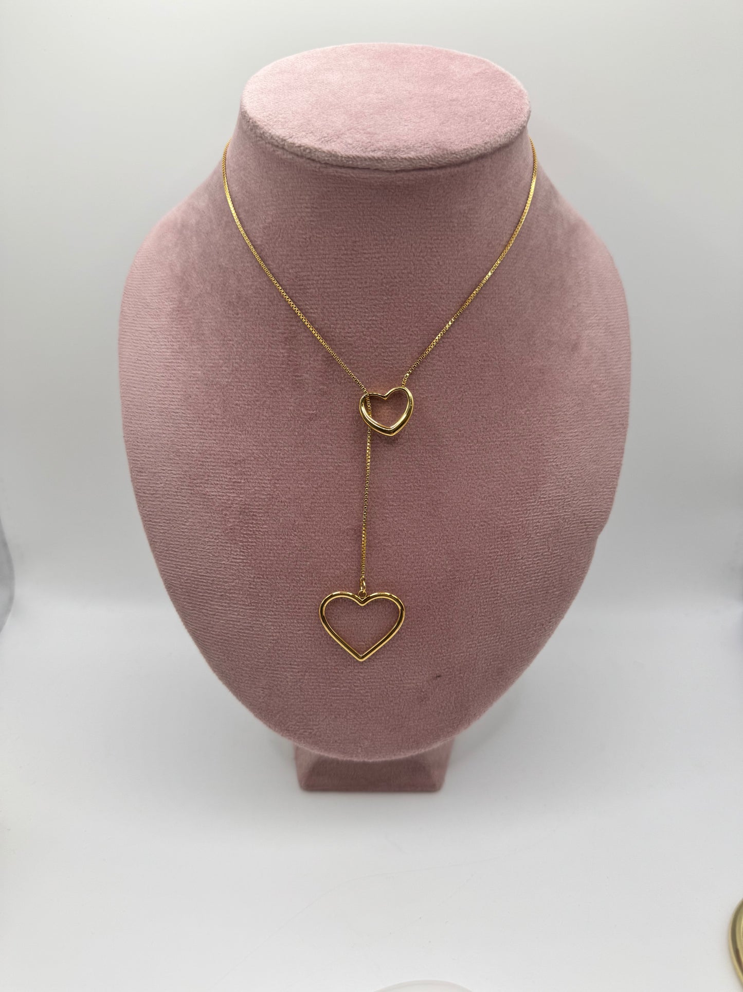 Collana Y doppio cuore