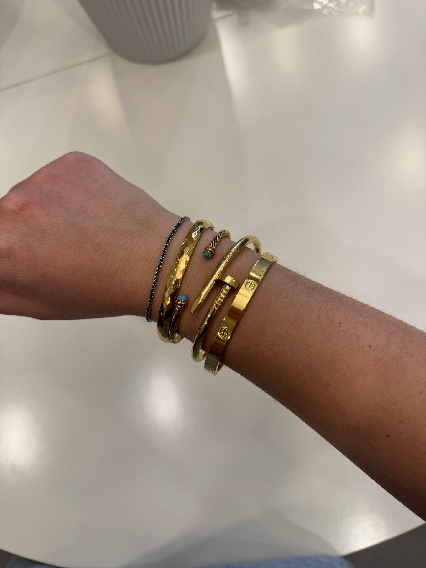 Bracciale rigido turchese