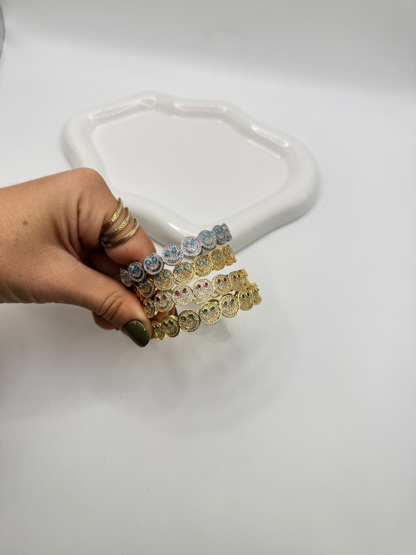 Bracciale smile pavè