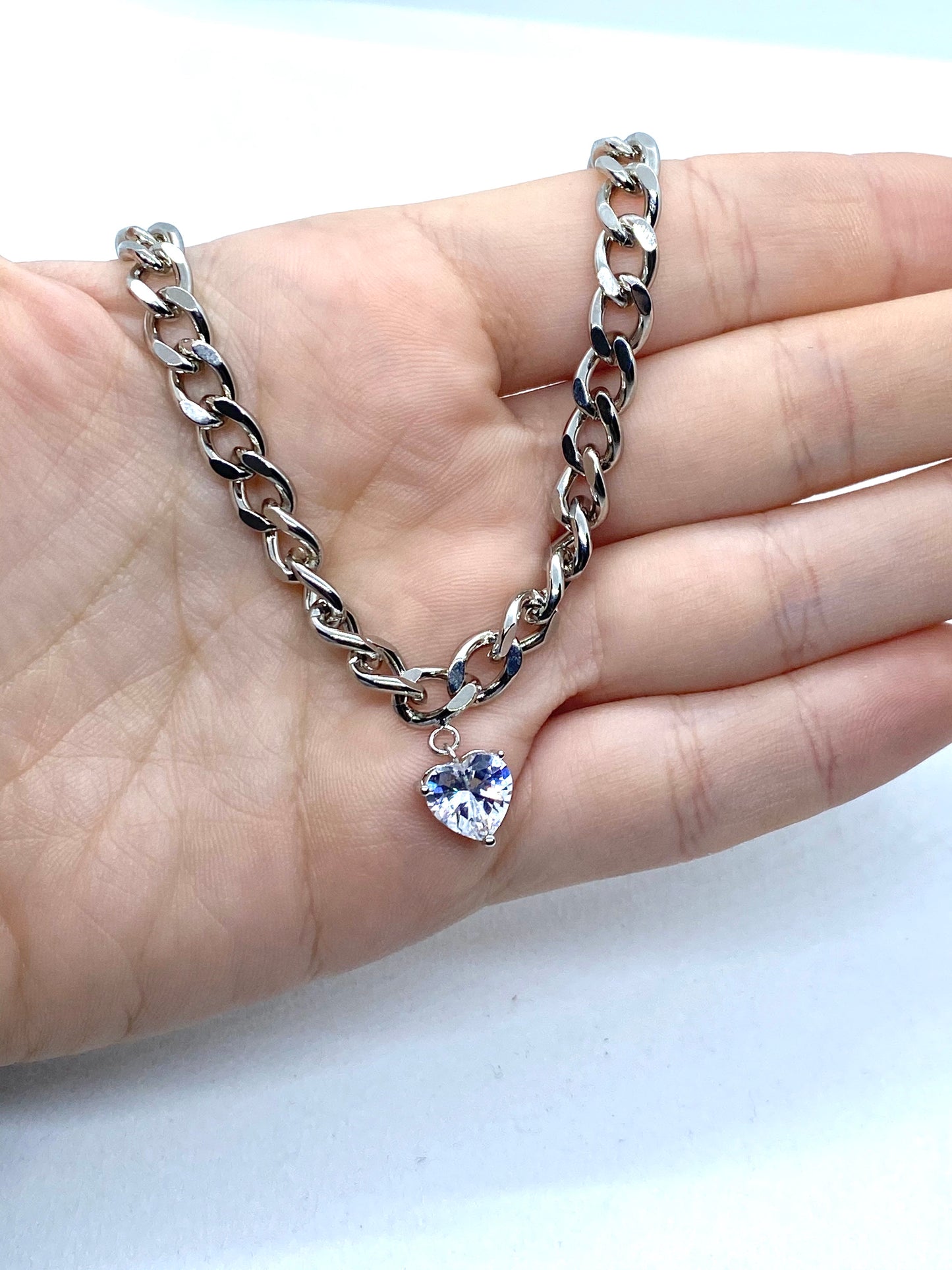 Girocollo/chocker One heart chain