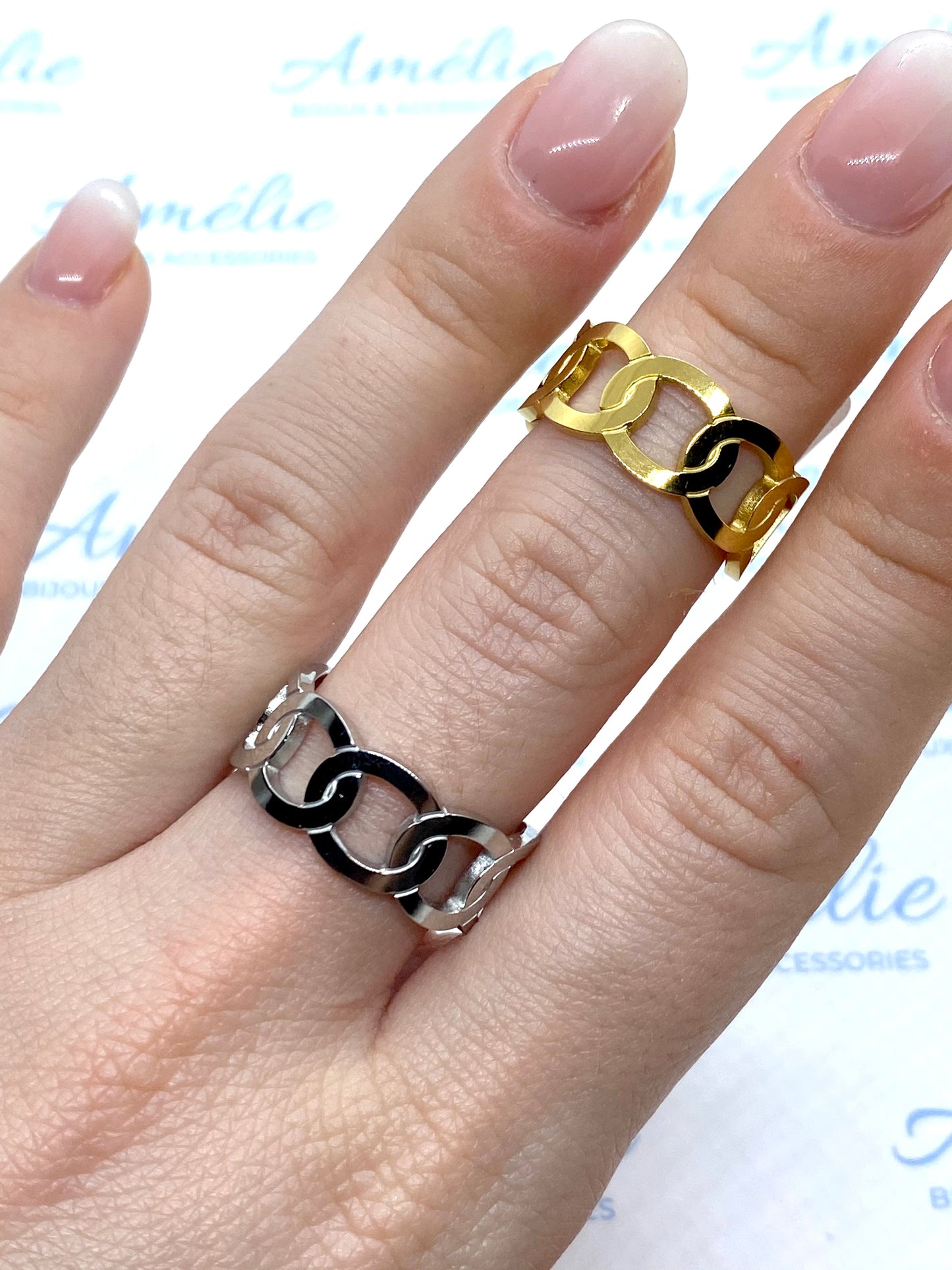 Flat chain simply ring